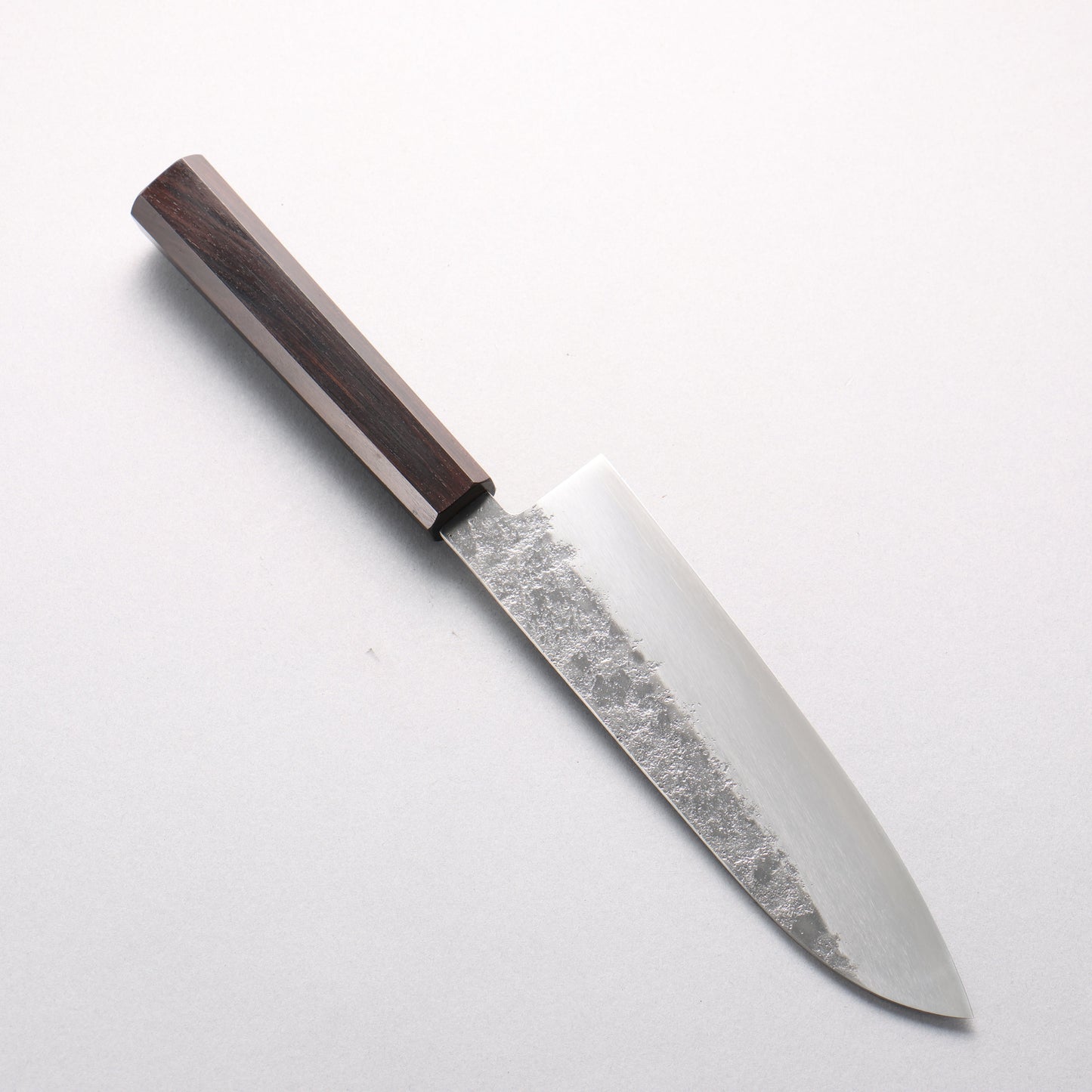 清助 銀三鋼 梨地 三徳包丁 180mm 黒檀柄 - 清助刃物