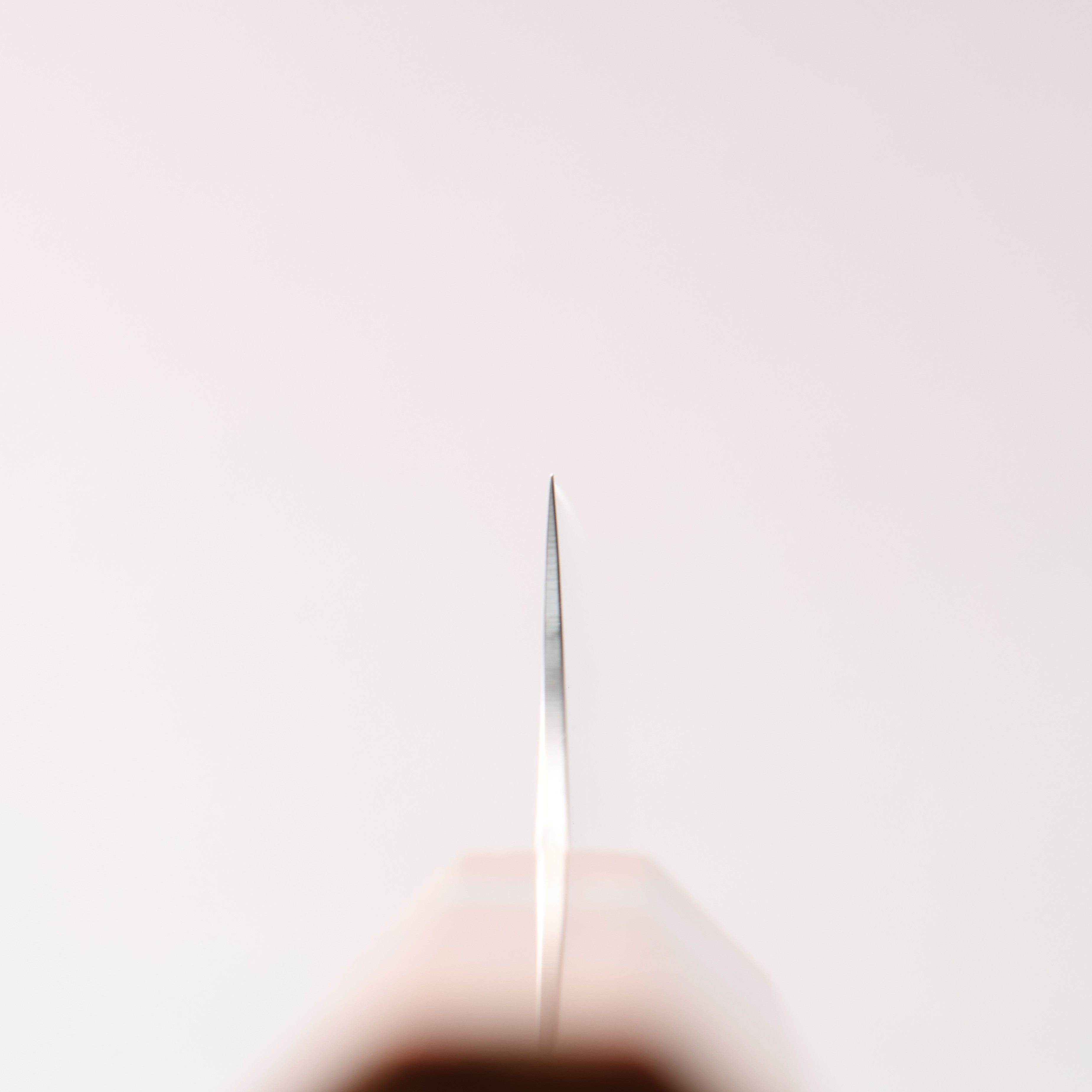 ケイ V金10号 ダマスカス パン切り包丁 240mm 茶スタビライズドウッド (銀リング)柄 - 清助刃物