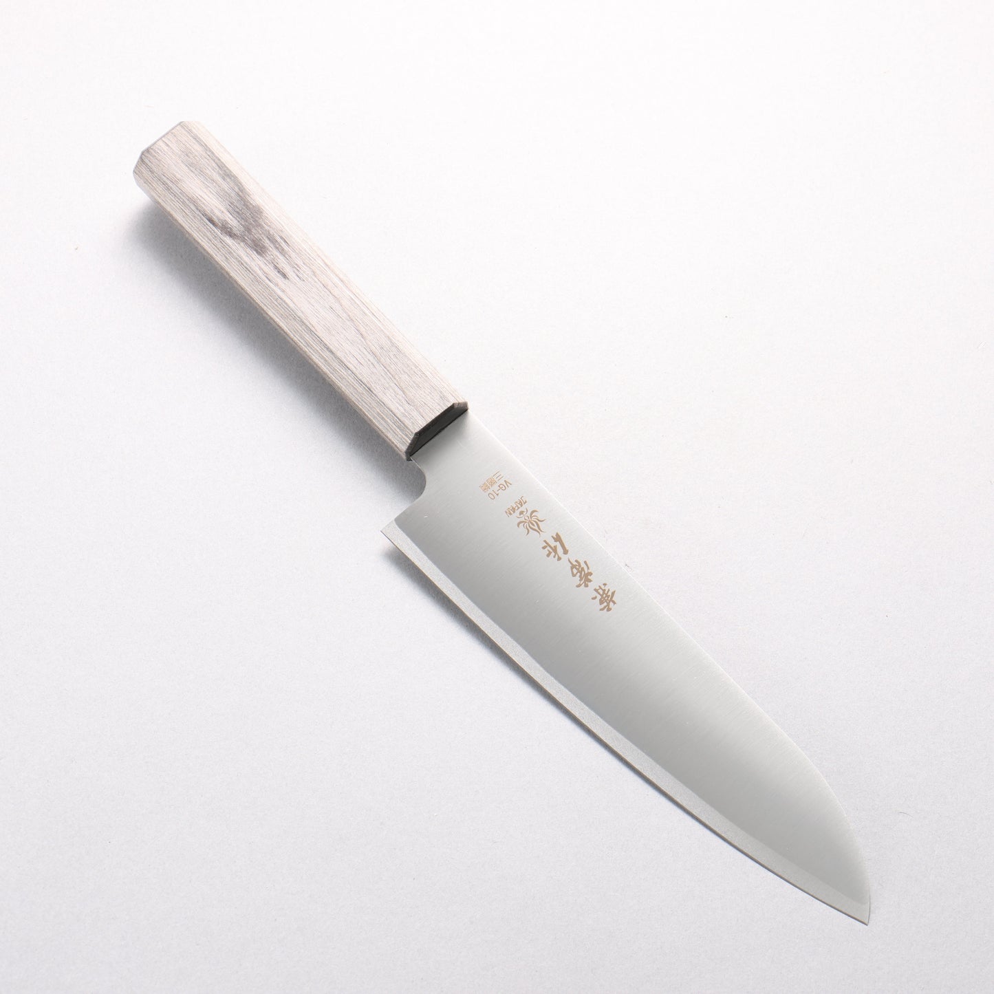 兼常 V金10号 三徳包丁 180mm グレー合板柄 - 清助刃物
