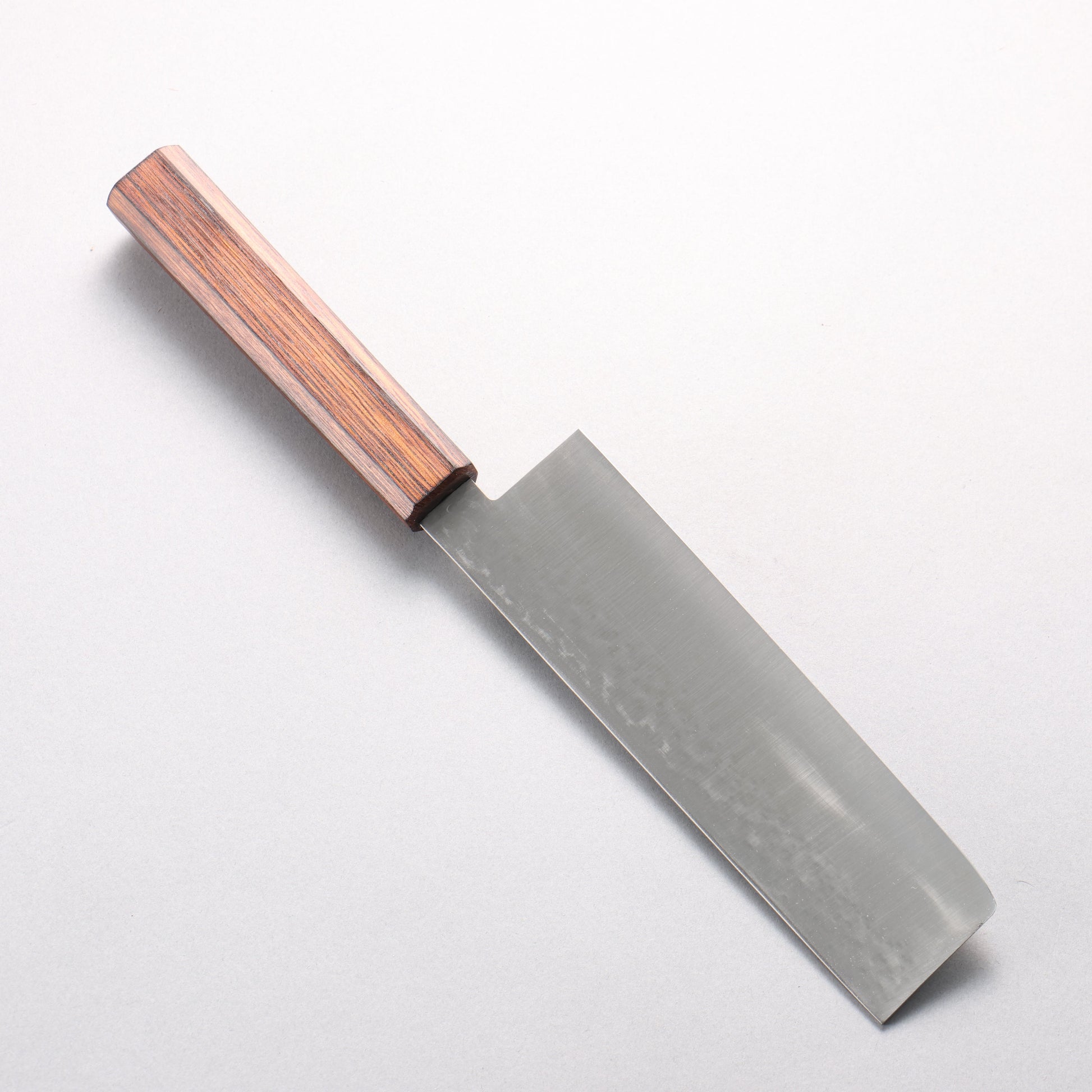 清助 V金5号 鎚目(丸) 菜切包丁 175mm 樫焼 漆塗り柄 - 清助刃物