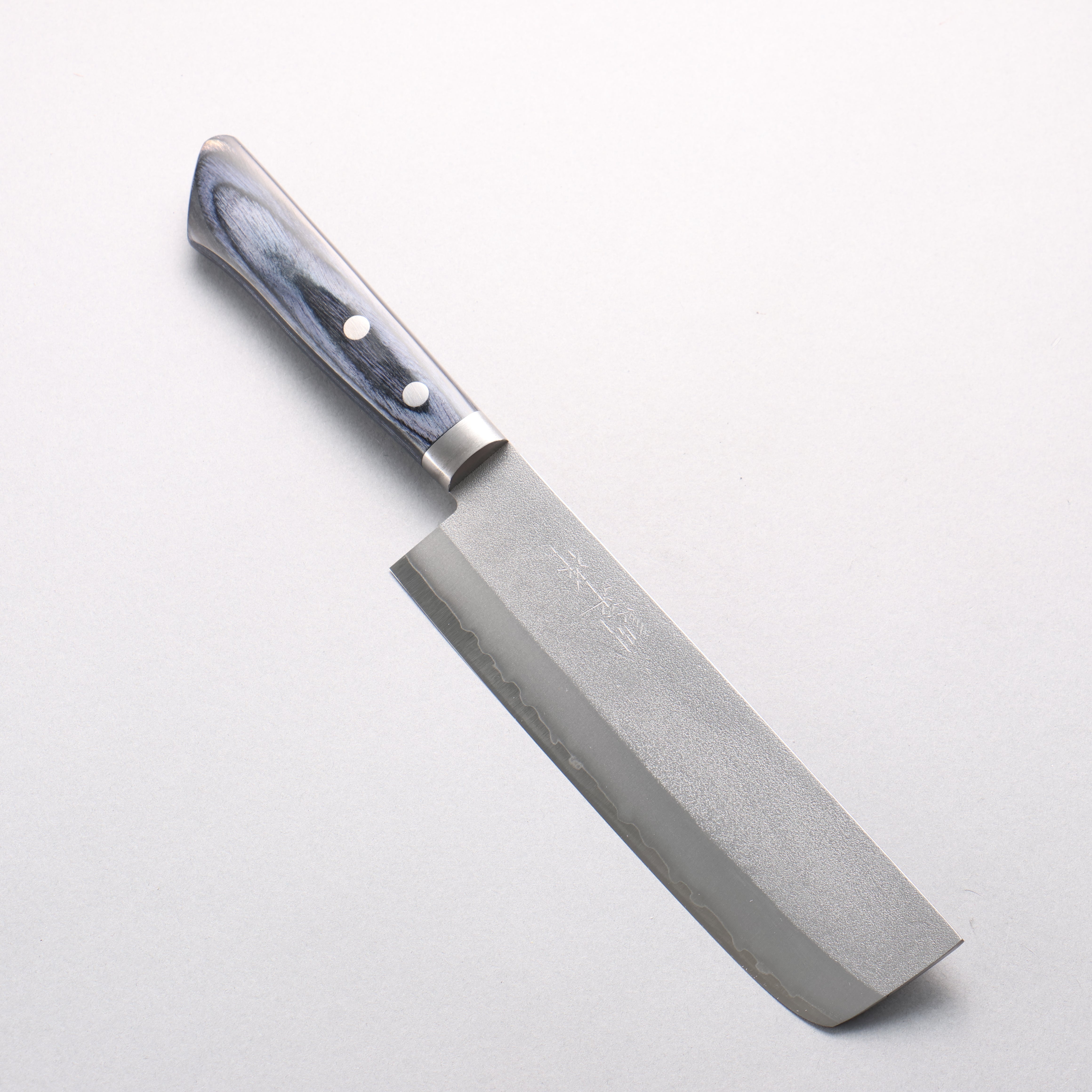 訓平 V金1号 梨地 薄刃包丁 165mm 合板 (紺色)柄 - 清助刃物