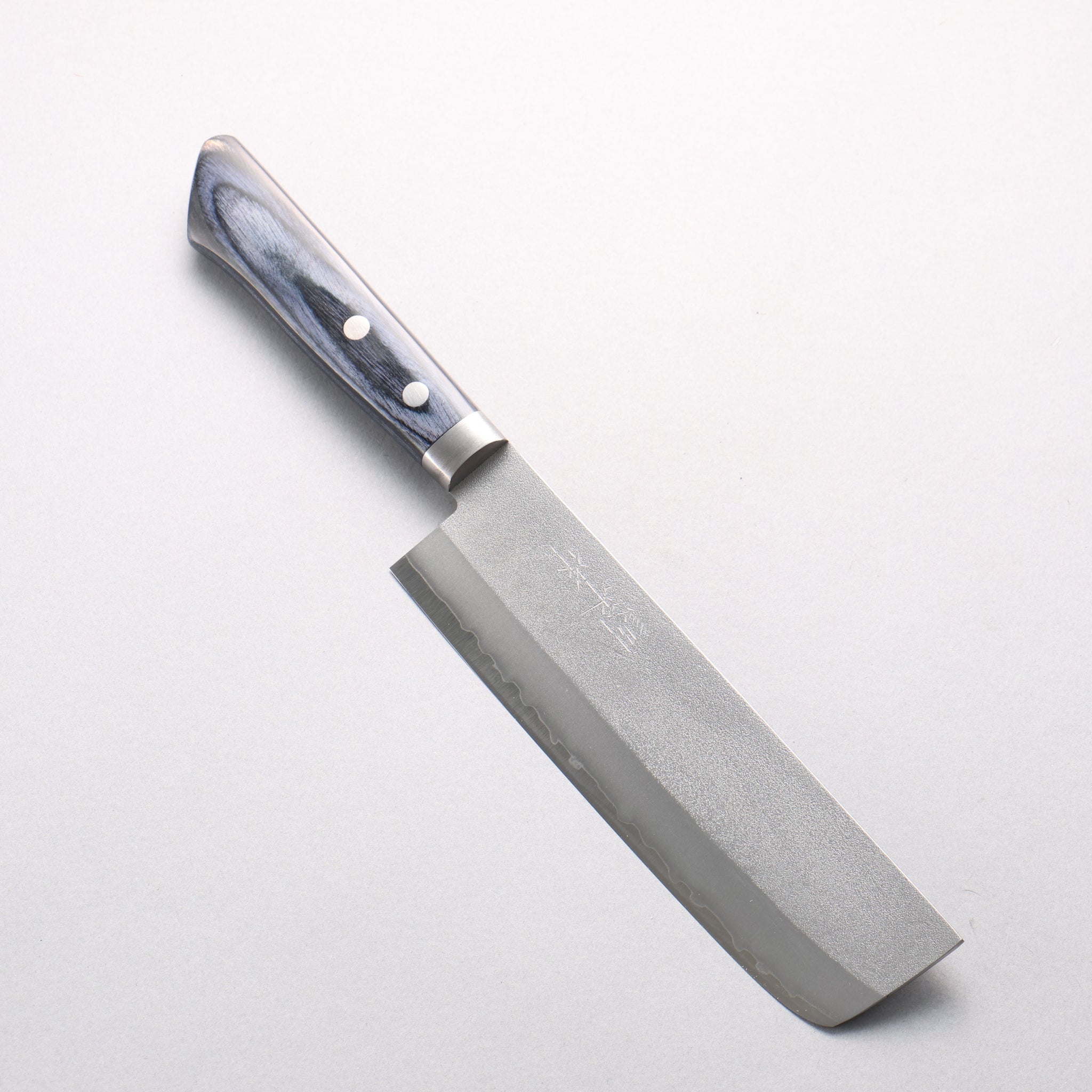 訓平 V金1号 梨地 薄刃包丁 165mm 合板 (紺色)柄 - 清助刃物