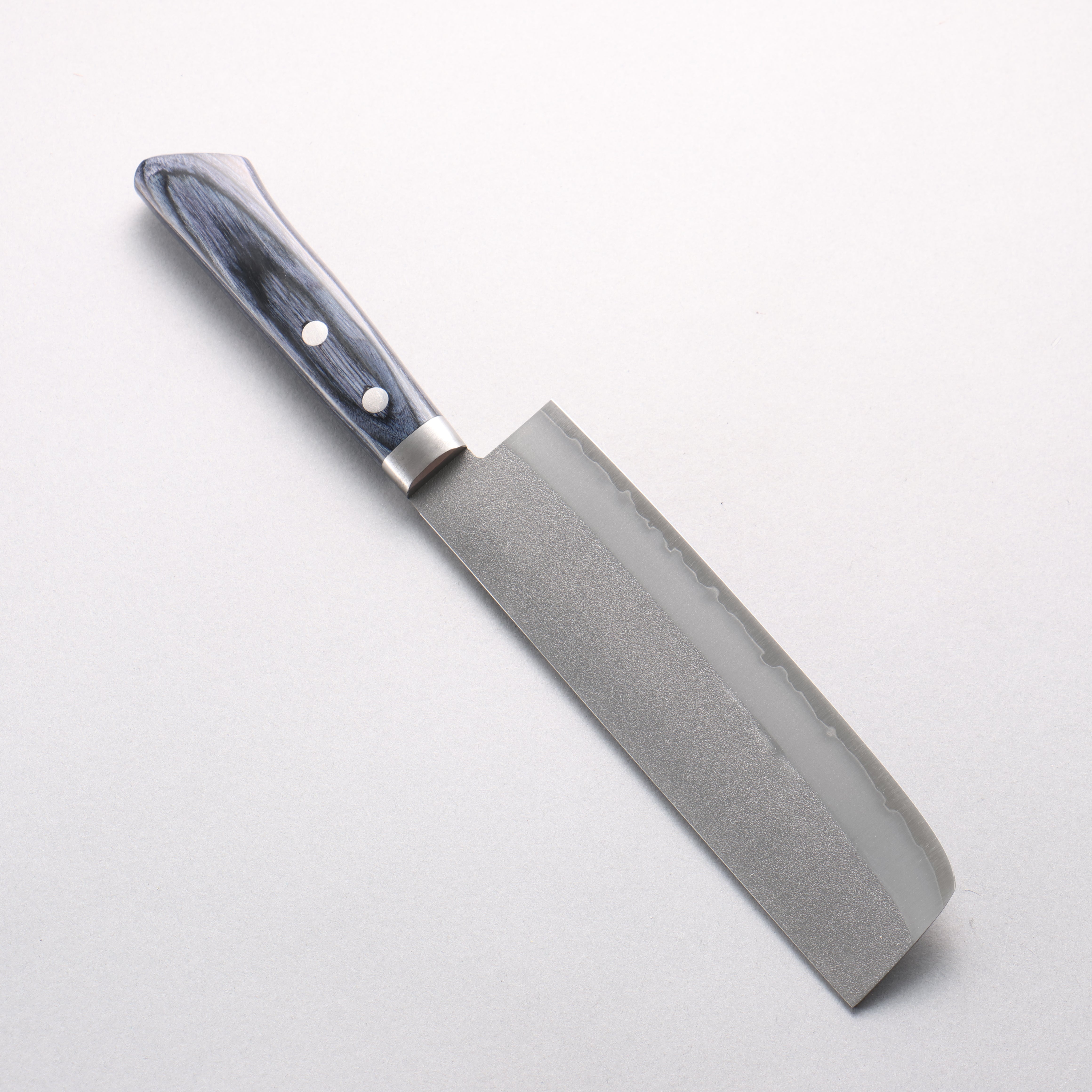 訓平 V金1号 梨地 薄刃包丁 165mm 合板 (紺色)柄 - 清助刃物