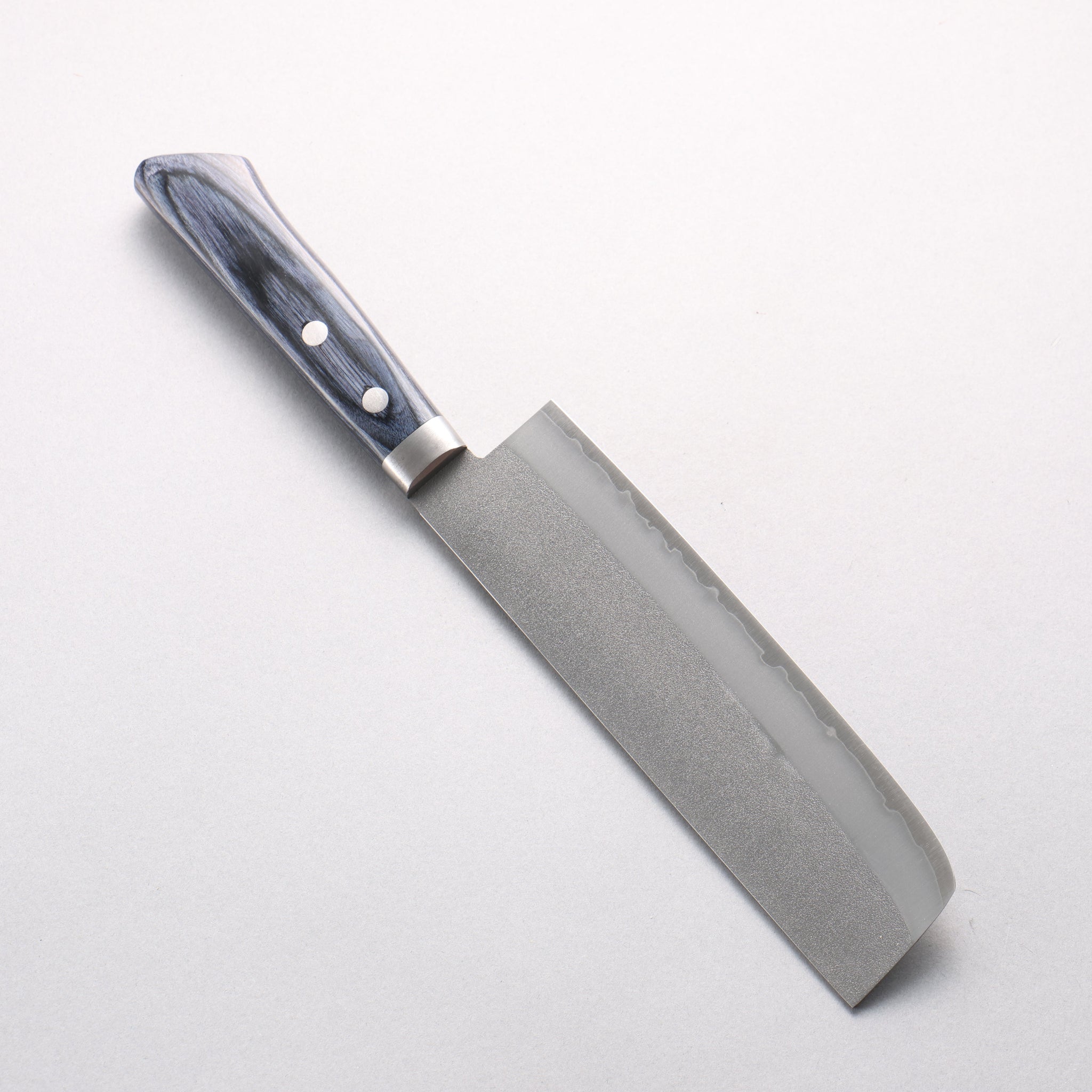 訓平 V金1号 梨地 薄刃包丁 165mm 合板 (紺色)柄 - 清助刃物