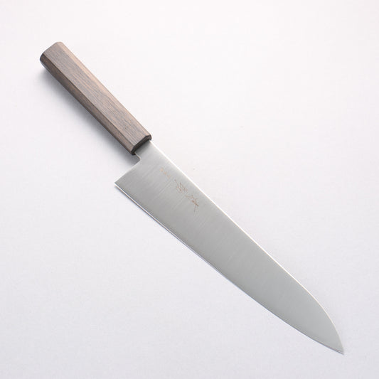 清助 SK-4鋼 牛刀包丁 240mm 樫焼 漆塗り柄 - 清助刃物