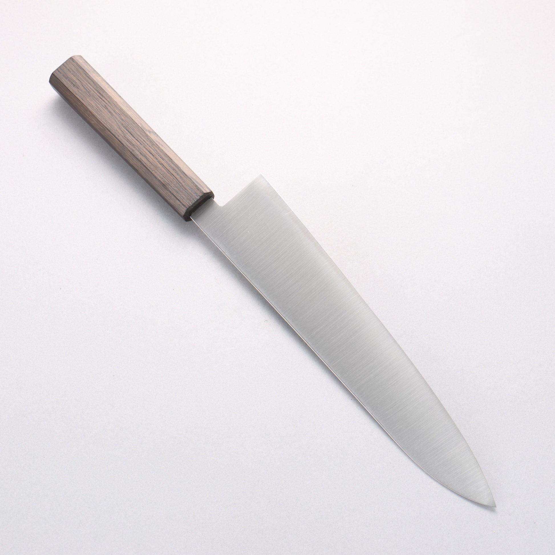 清助 SK-4鋼 牛刀包丁 240mm 樫焼 漆塗り柄 - 清助刃物