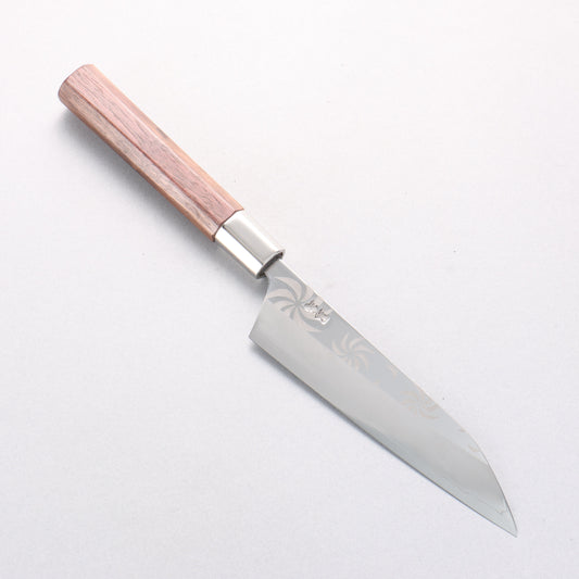 黒鳥 銀三鋼 磨き仕上げ ペティーナイフ 150mm ウォルナット柄 Kemanmon - 清助刃物