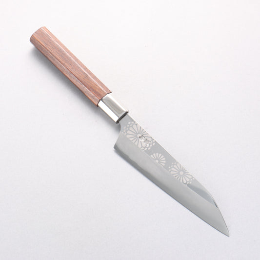 黒鳥 銀三鋼 磨き仕上げ ペティーナイフ 150mm ウォルナット柄 Kiku - 清助刃物