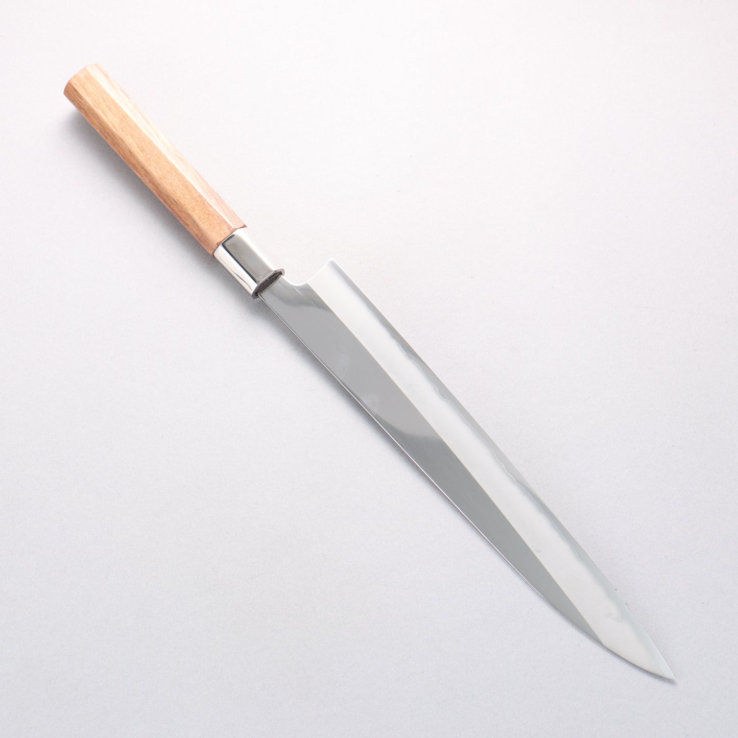 黒鳥 銀三鋼 磨き仕上げ 柳刃包丁 270mm ウォルナット柄 - 清助刃物