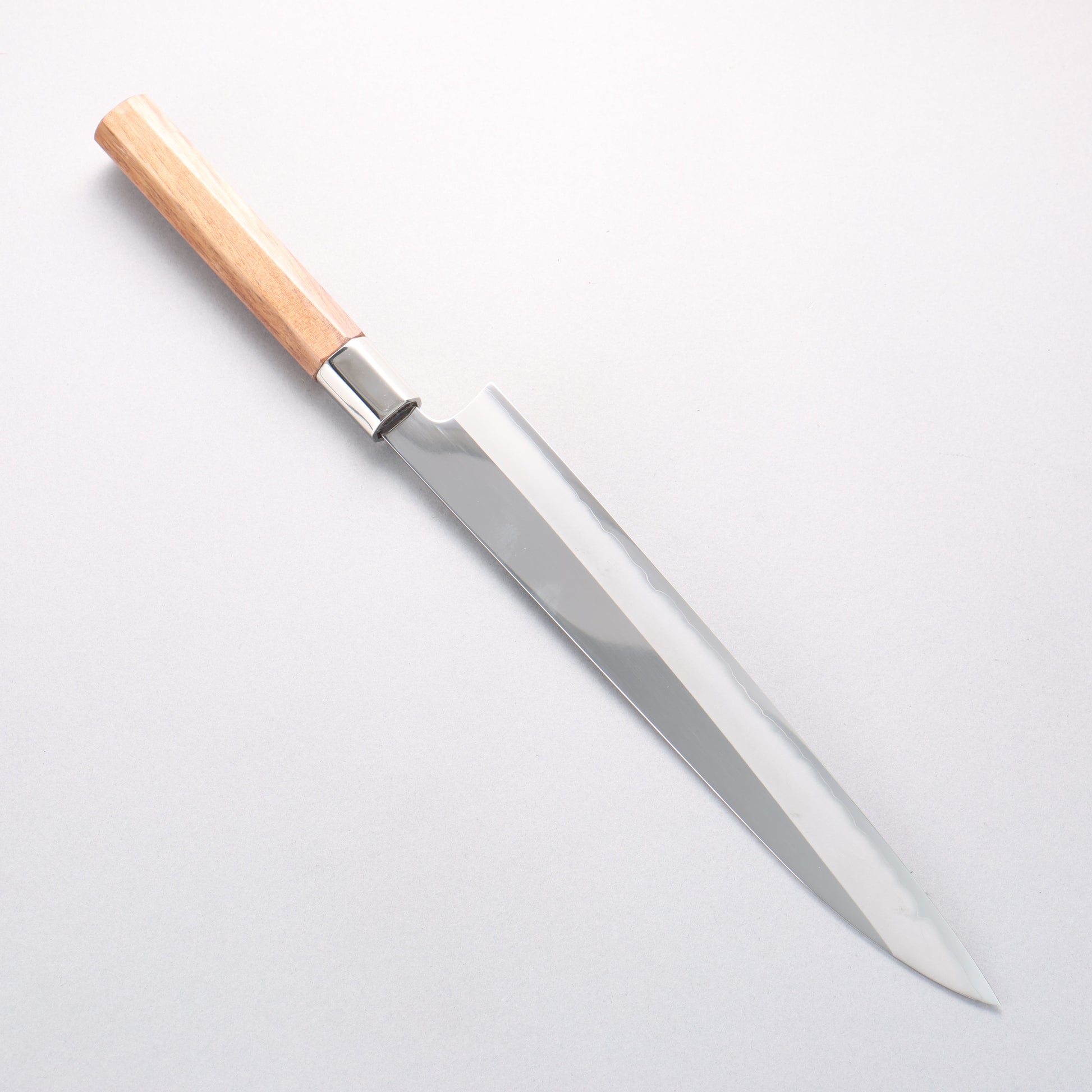 黒鳥 銀三鋼 磨き仕上げ 柳刃包丁 270mm ウォルナット柄 - 清助刃物