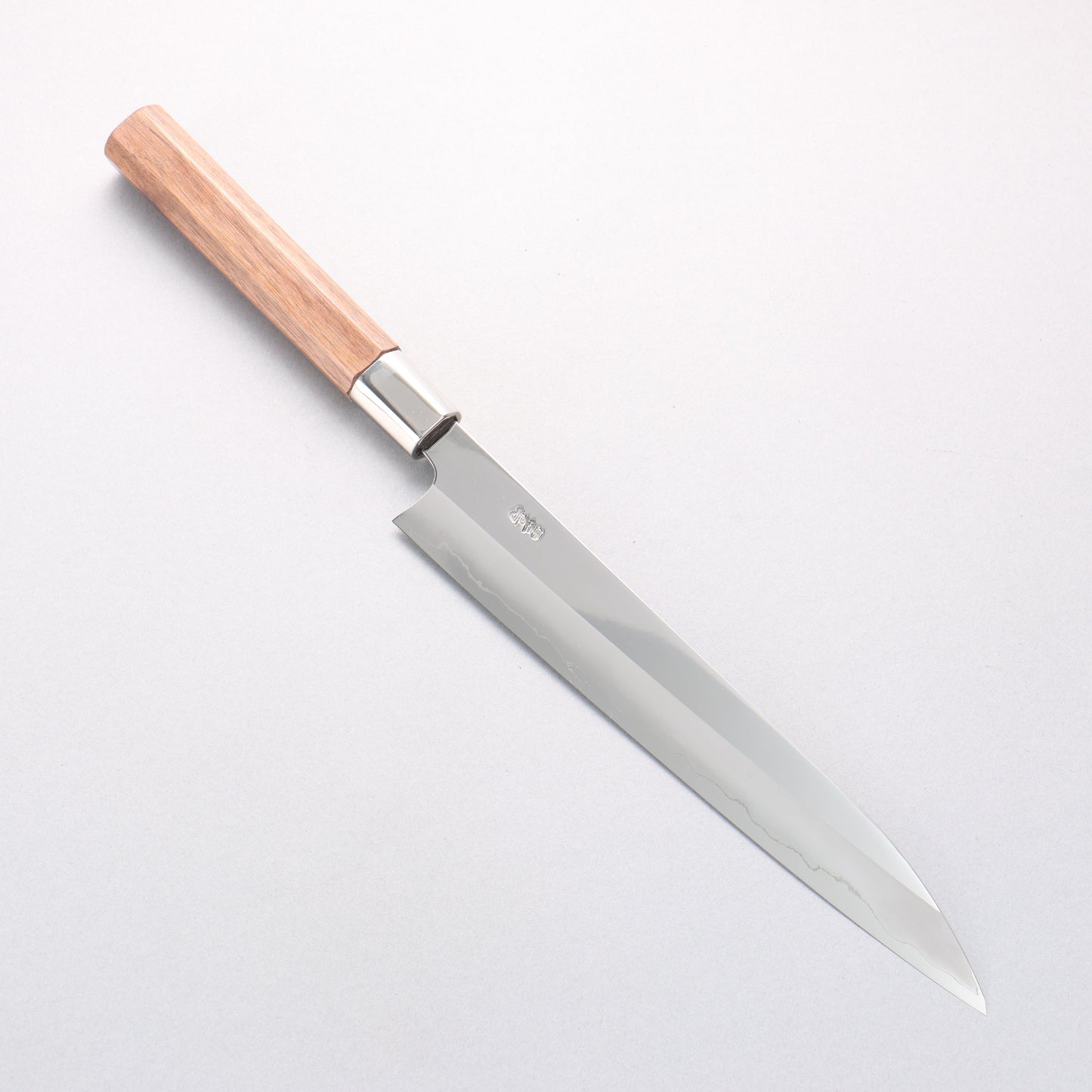 黒鳥 銀三鋼 磨き仕上げ 柳刃包丁 240mm ウォルナット柄 - 清助刃物