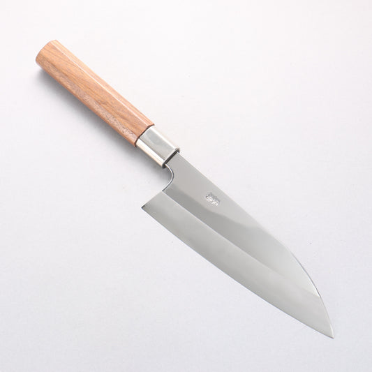 黒鳥 銀三鋼 磨き仕上げ 出刃包丁 195mm ウォルナット柄 - 清助刃物
