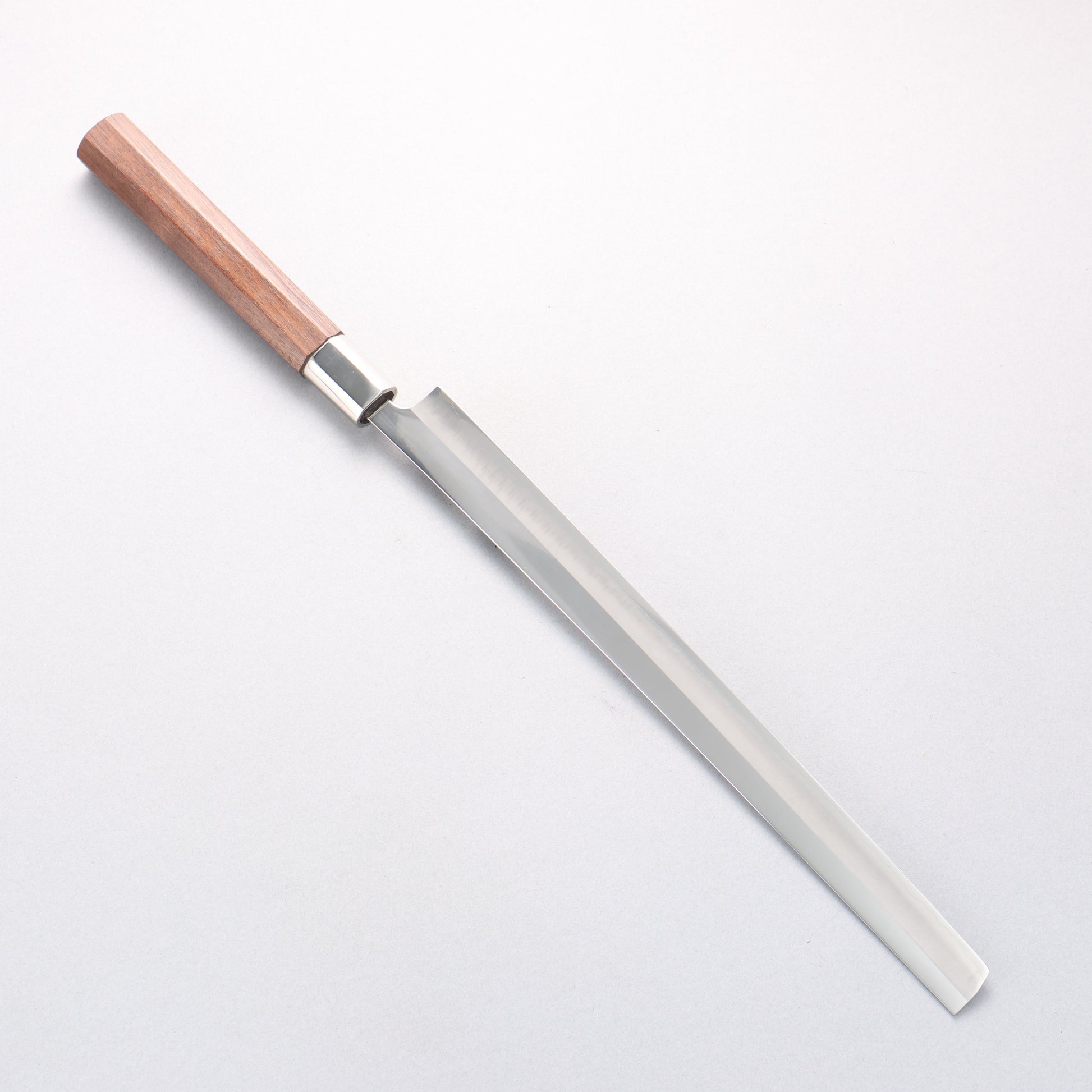 黒鳥 銀三鋼 磨き仕上げ 蛸引包丁 270mm ウォルナット柄 - 清助刃物