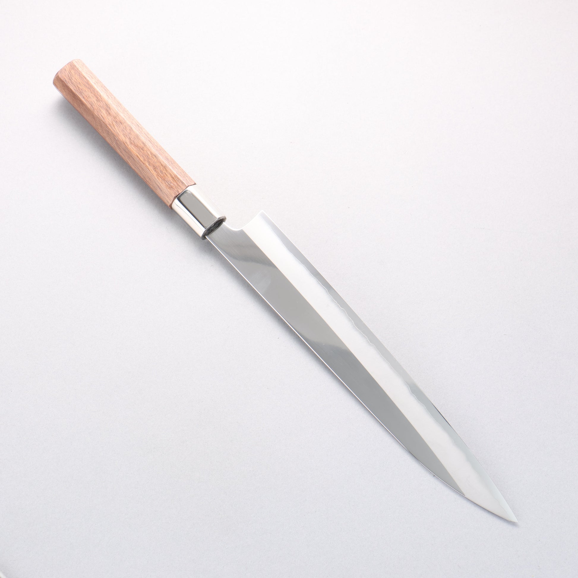 黒鳥 銀三鋼 磨き仕上げ 柳刃包丁 255mm ウォルナット柄 - 清助刃物