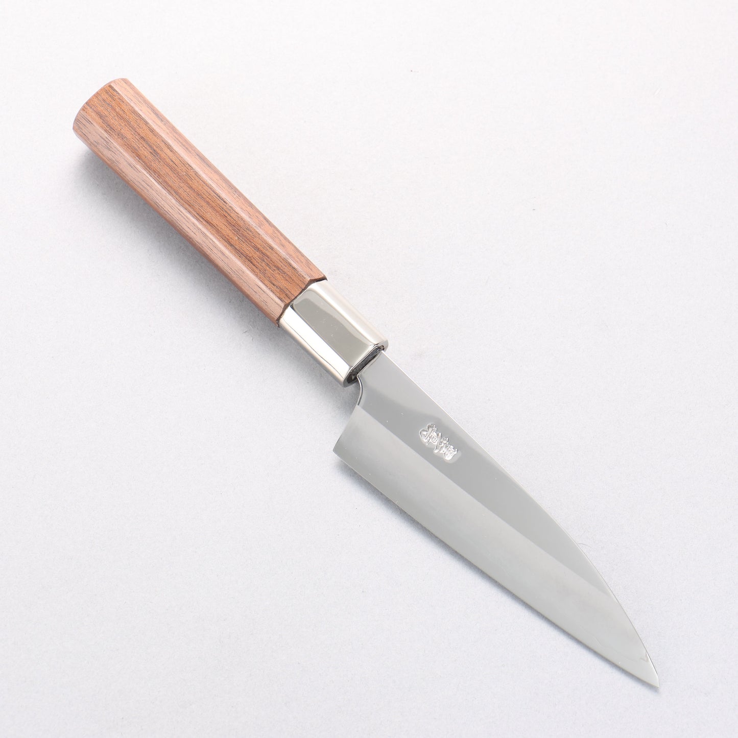 黒鳥 銀三鋼 磨き仕上げ 魚さき 120mm ウォルナット柄 - 清助刃物