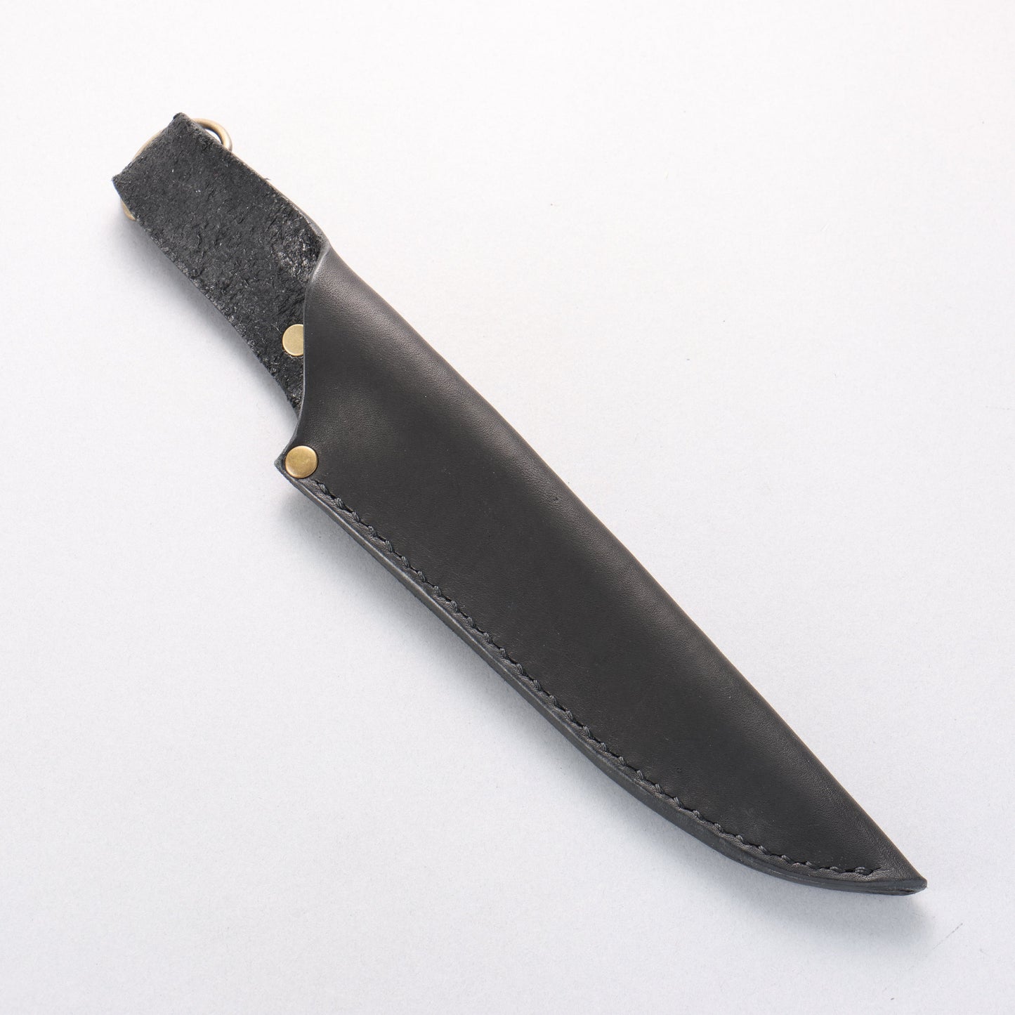 黒鳥 八角 銀三鋼 磨き仕上げ ペティーナイフ 150mm ウォルナット柄 鞘付き - 清助刃物