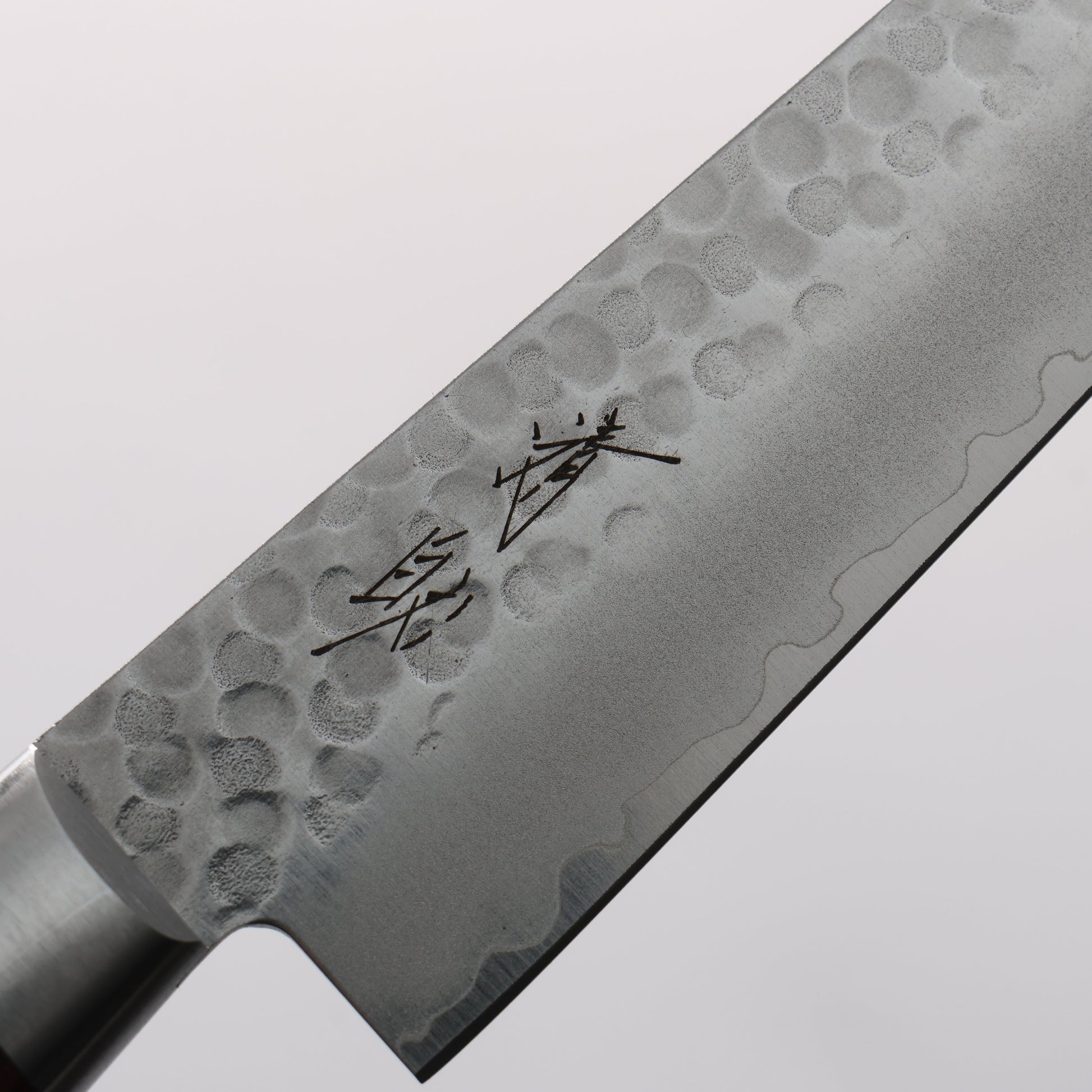 清助 V金10号 鎚目 ペティーナイフ 135mm マホガニー柄 - 清助刃物