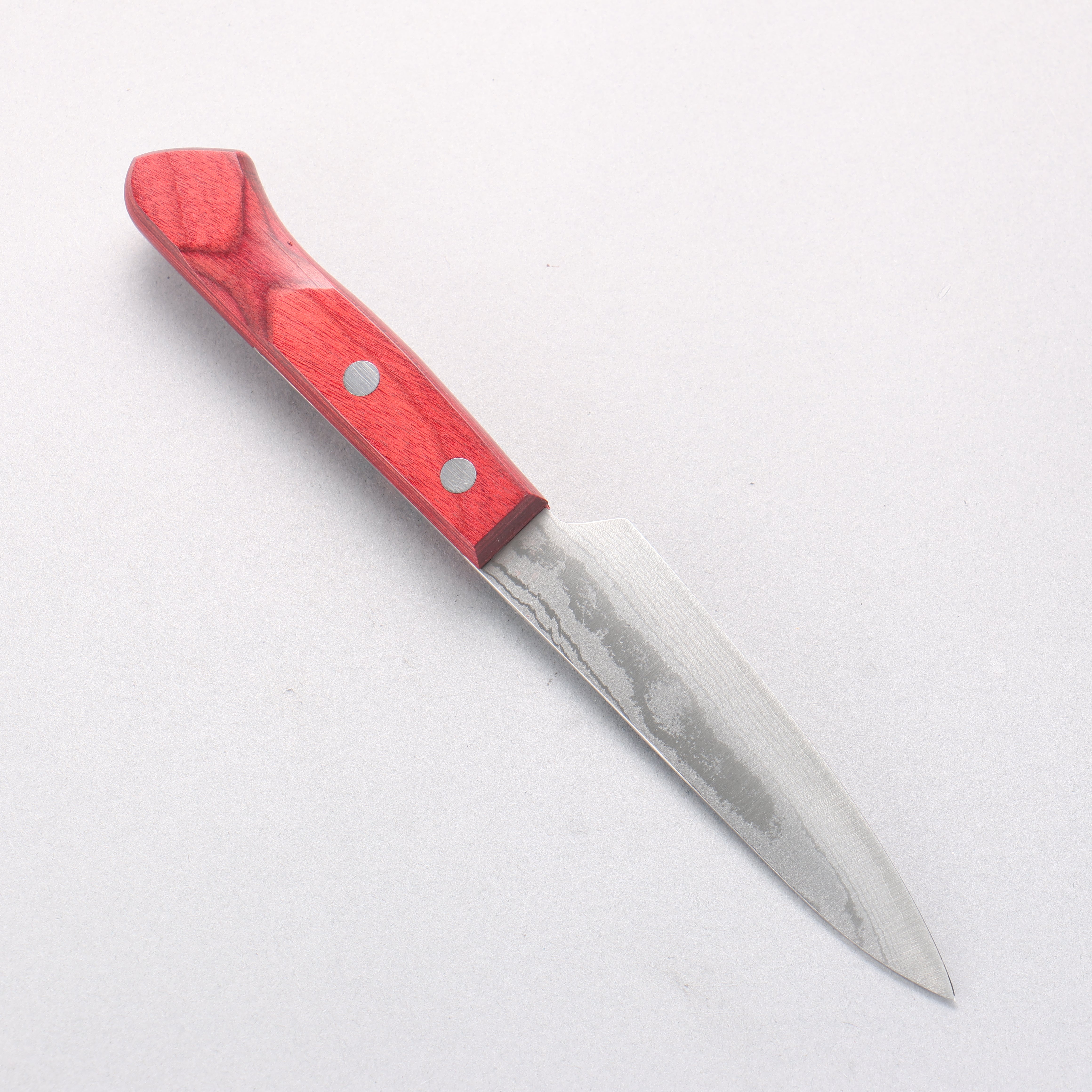 田中 誠貴 VG10 17層 ダマスカス ペティーナイフ 120mm 赤合板柄