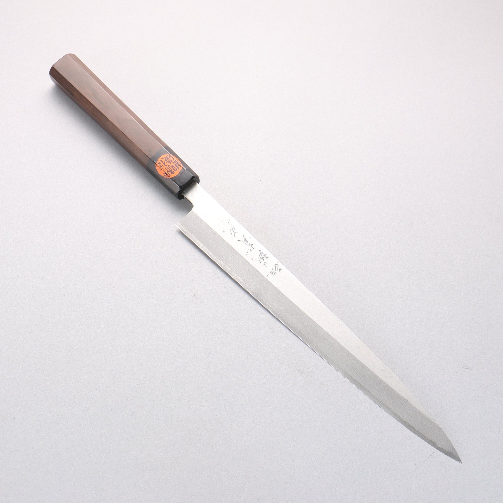 田中 誠貴 閃光 V金10号 ダマスカス 柳刃包丁 270mm ウォルナット柄 - 清助刃物