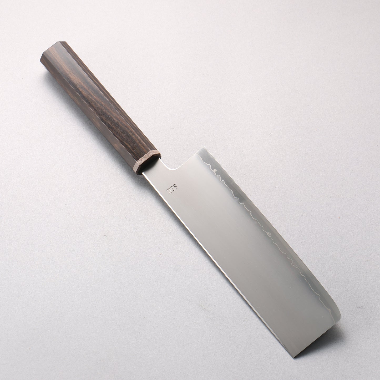 明神直人 SG2 霞研 菜切包丁 170mm 縞黒檀（細口輪：黒スタビライズウッド）柄 - 清助刃物