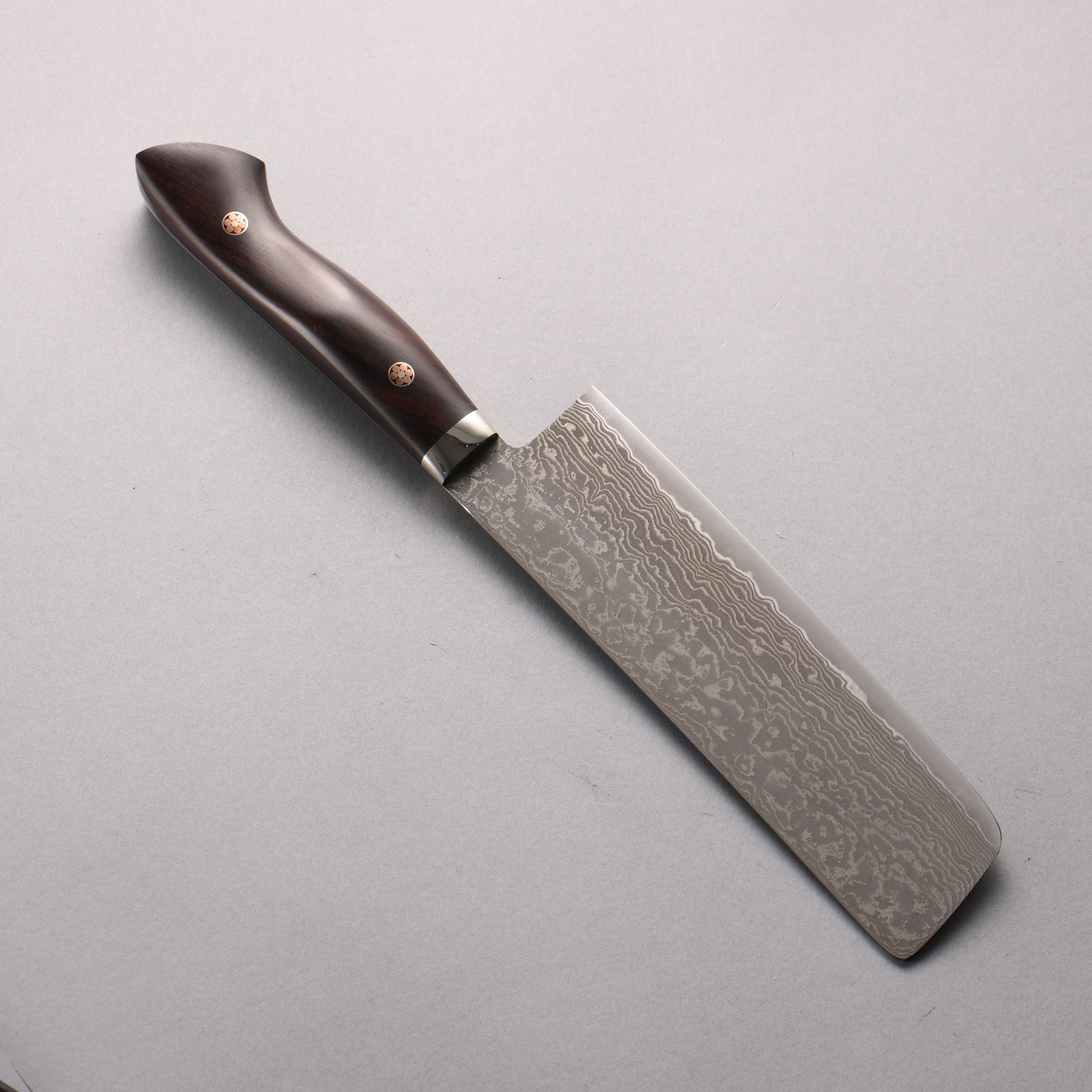 田中 誠貴 天照 SG2 ダマスカス 菜切包丁 165mm アイアンウッド柄 - 清助刃物