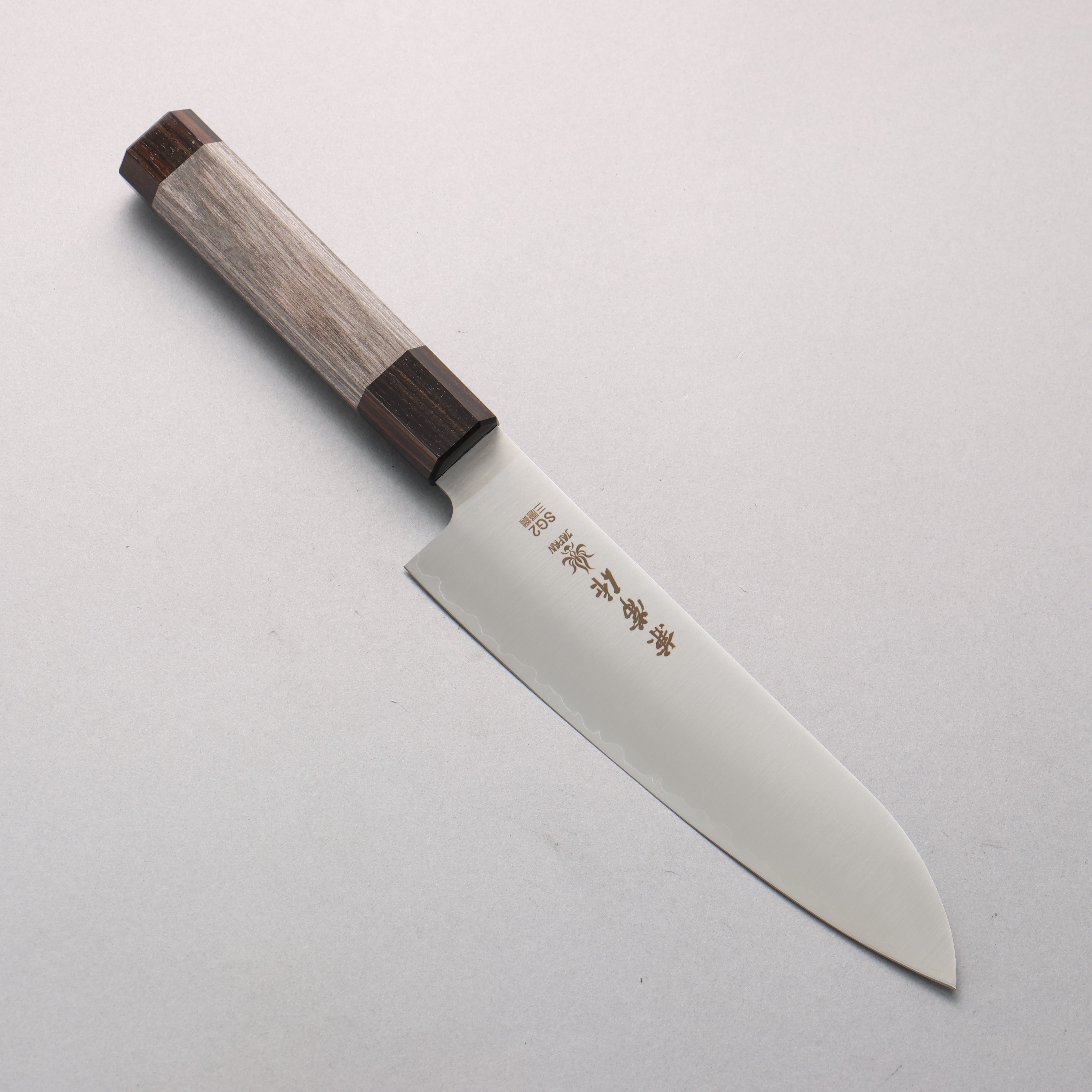 兼常 SG2 三徳包丁 180mm グレー合板柄 - 清助刃物