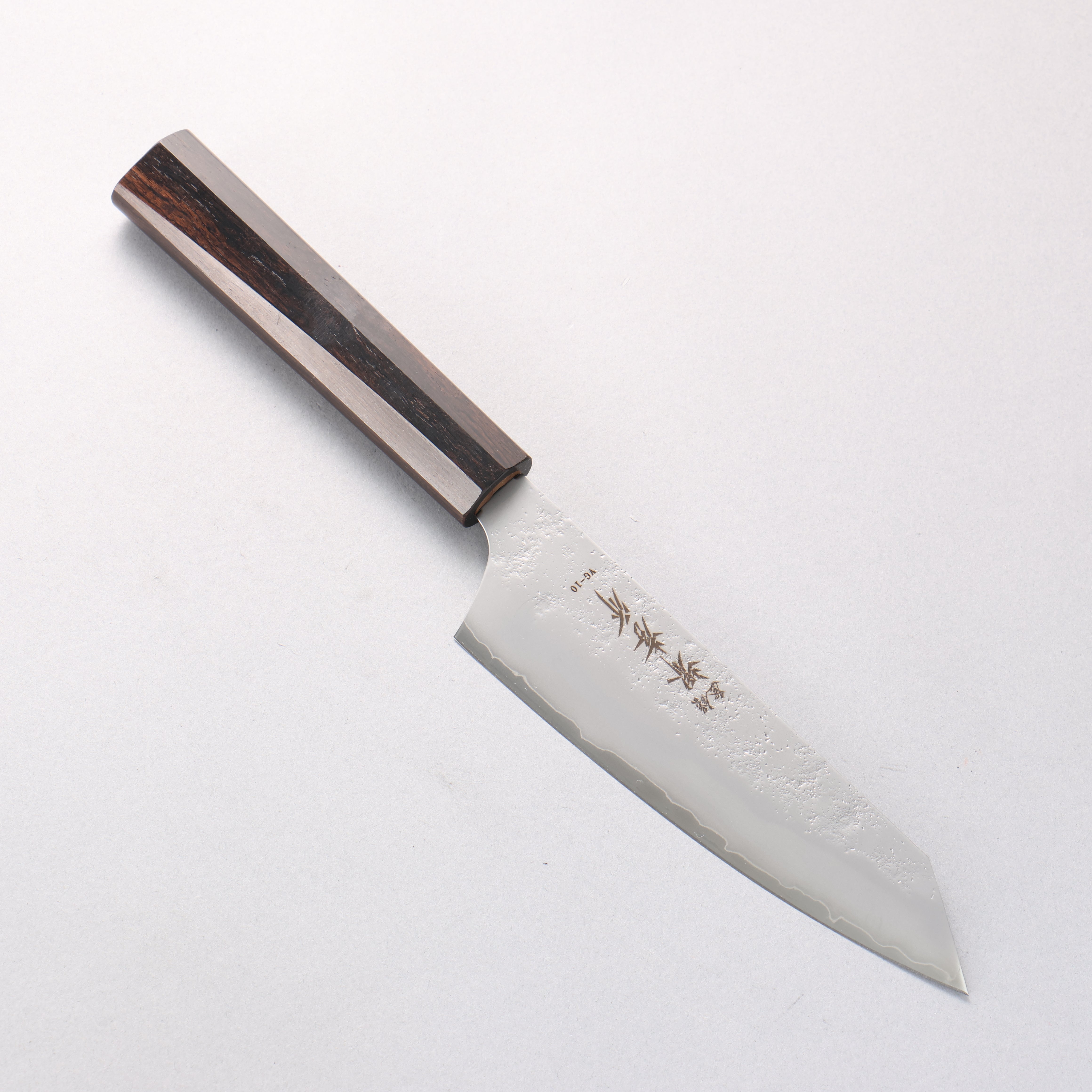 堺 孝行 V金10号 梨地 文化包丁 160mm 黒檀柄 - 清助刃物
