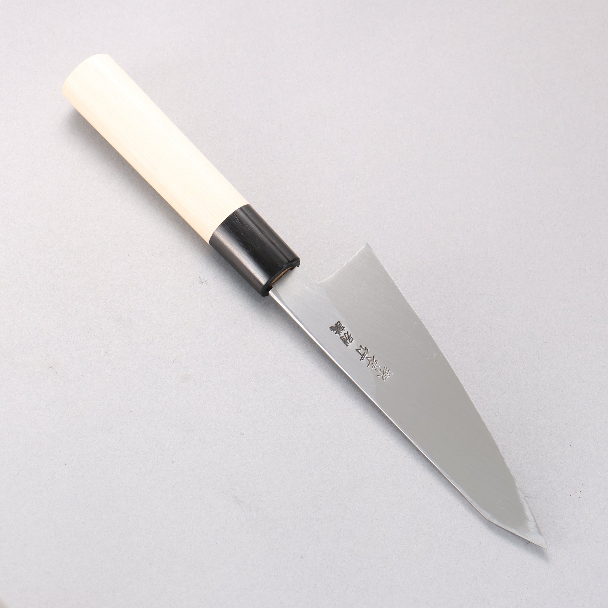 堺 孝行 特上 白ニ鋼 骨スキ包丁 150mm 朴柄 - 清助刃物