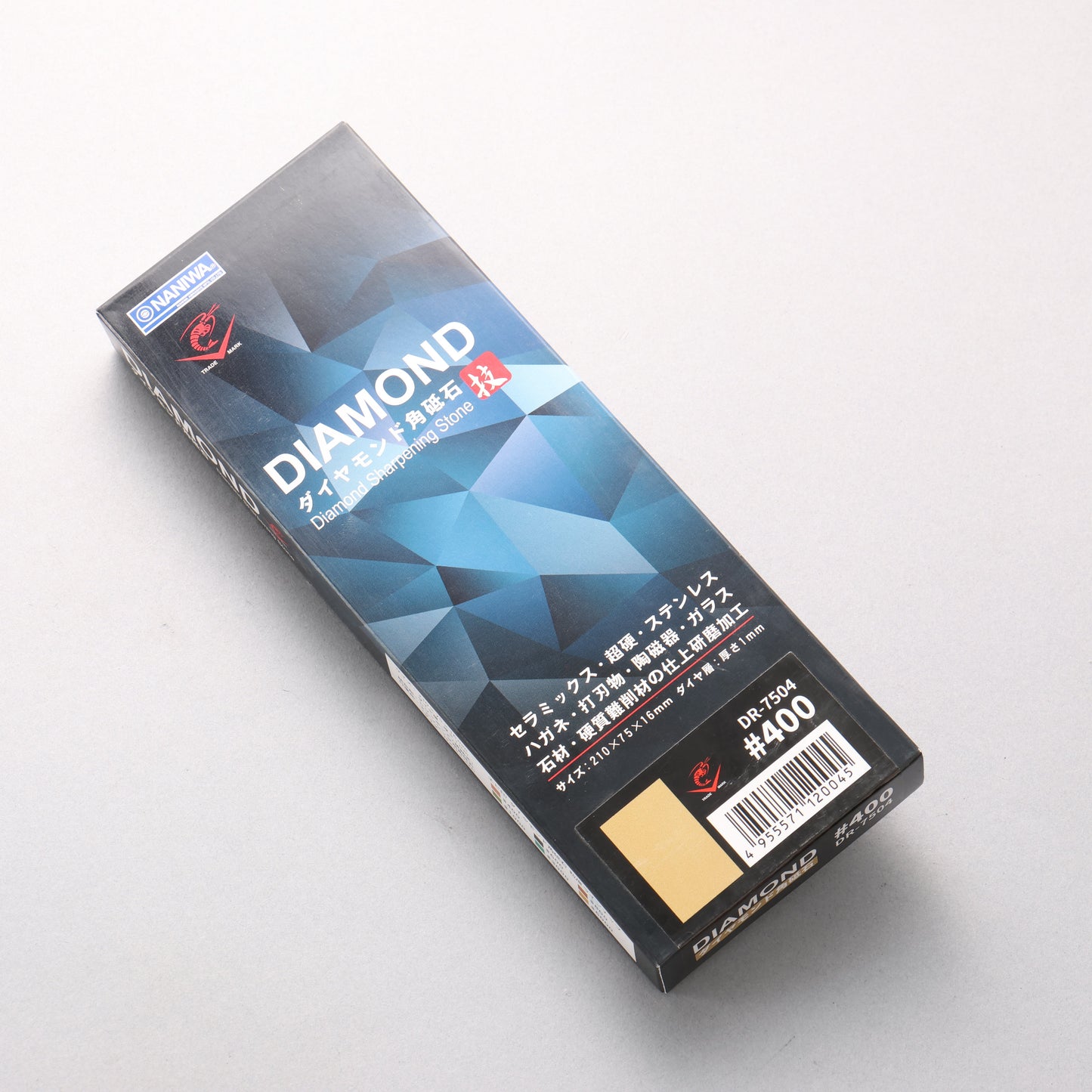 ナニワ ダイヤモンド 砥石 #400 DR-7504 210 x 75 x 16mm - 清助刃物