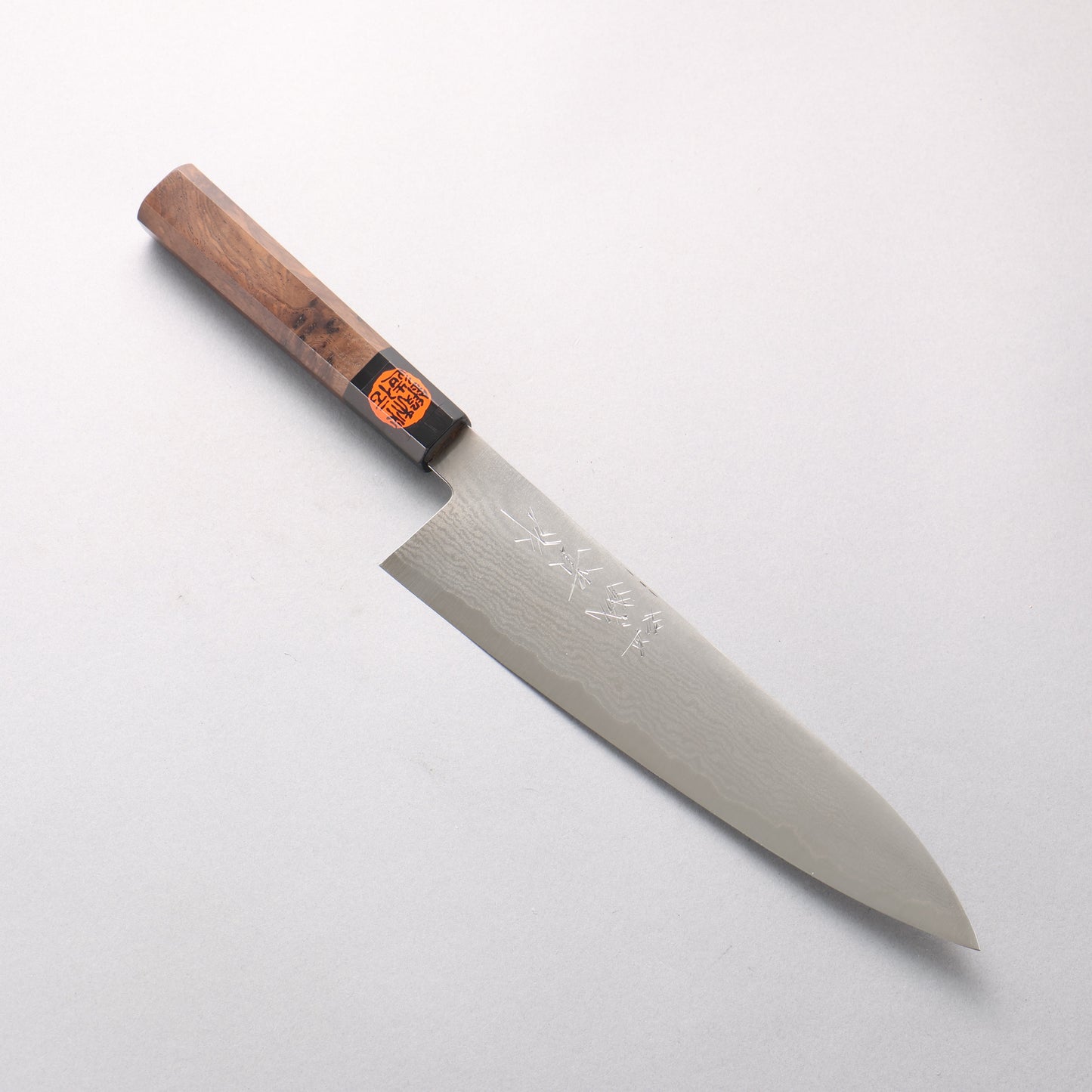 田中 誠貴 VG10 17層 ダマスカス 牛刀包丁 210mm ウォルナット柄 - 清助刃物