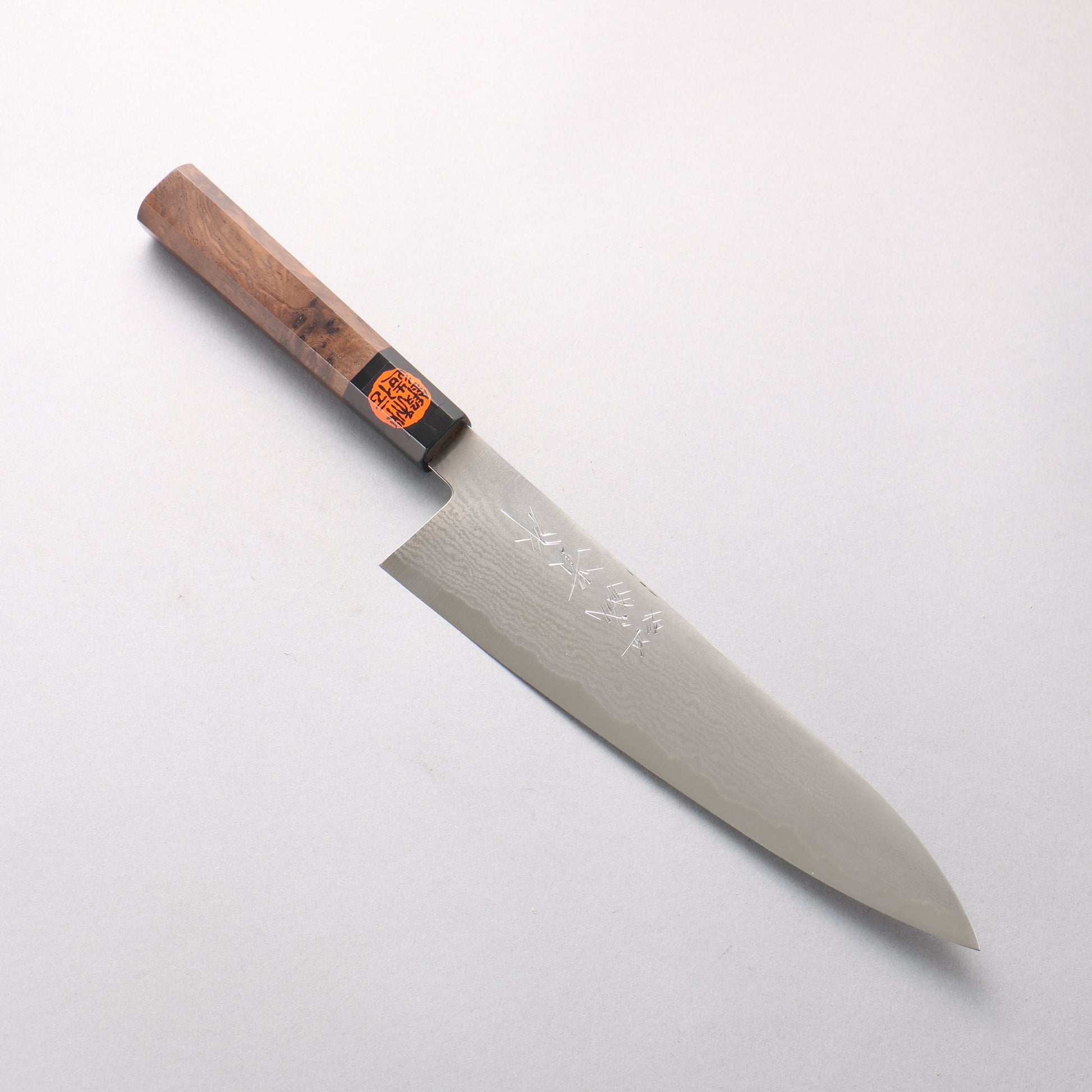 田中 誠貴 VG10 17層 ダマスカス 牛刀包丁 210mm ウォルナット柄 - 清助刃物