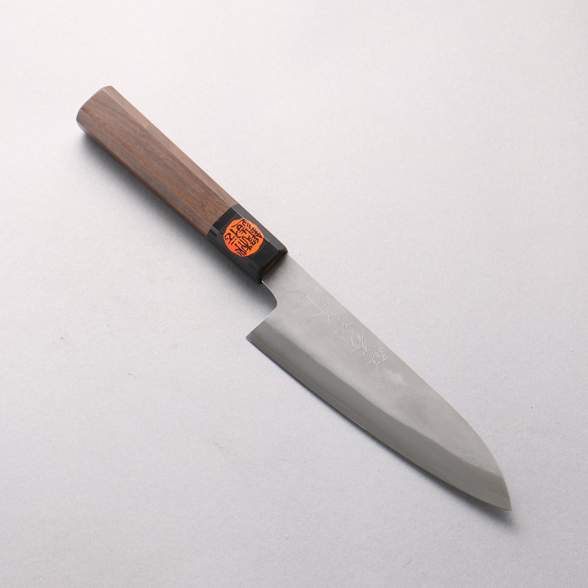 田中 誠貴 銀三鋼 梨地 小三徳包丁 150mm ウォルナット柄 - 清助刃物