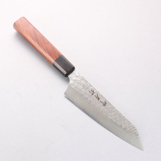 堺 孝行 SG2 ダマスカス 剣型三徳包丁 160mm 紫檀 (口輪：黒合板)柄 - 清助刃物