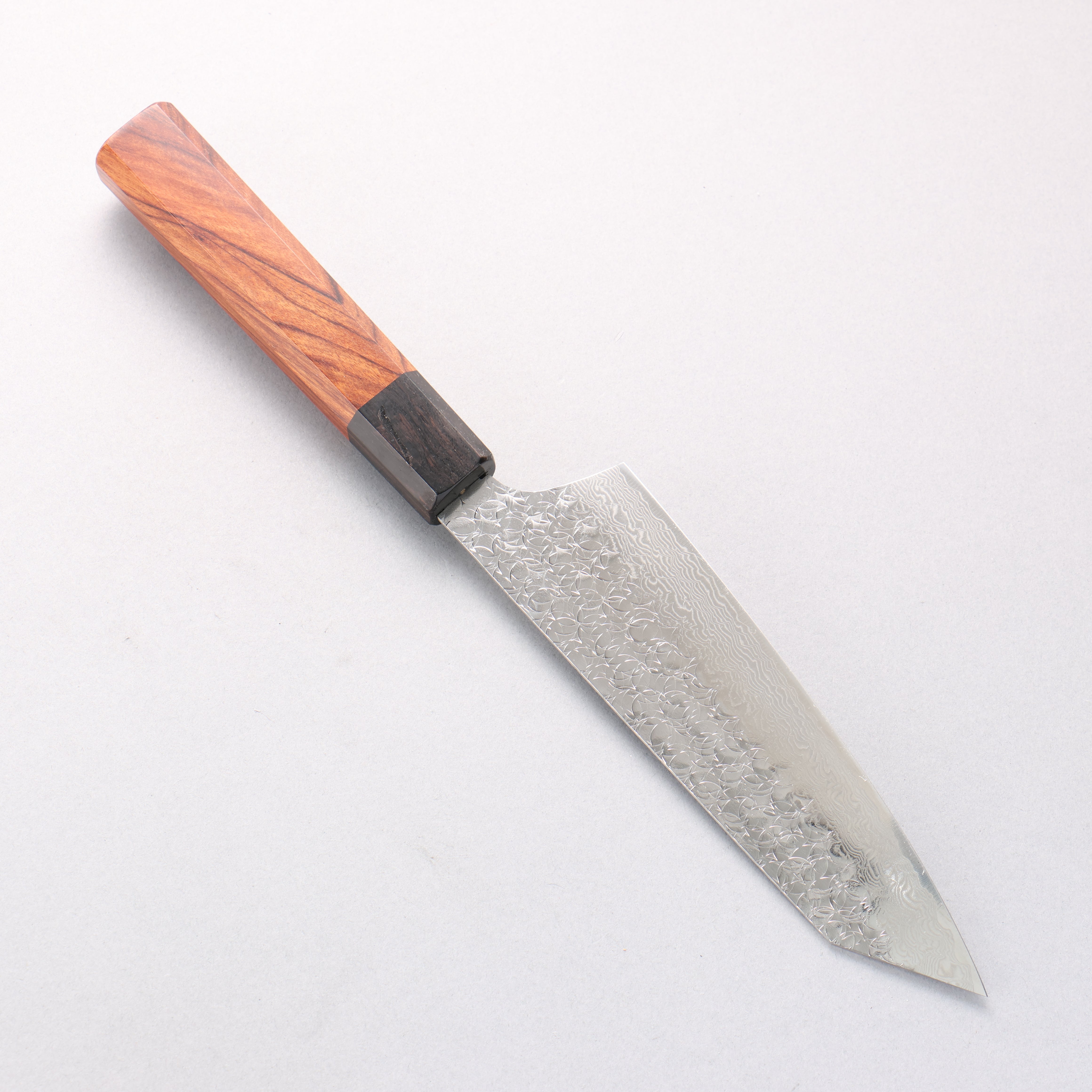 堺 孝行 SG2 ダマスカス 剣型三徳包丁 160mm 紫檀 (口輪：黒合板)柄 - 清助刃物