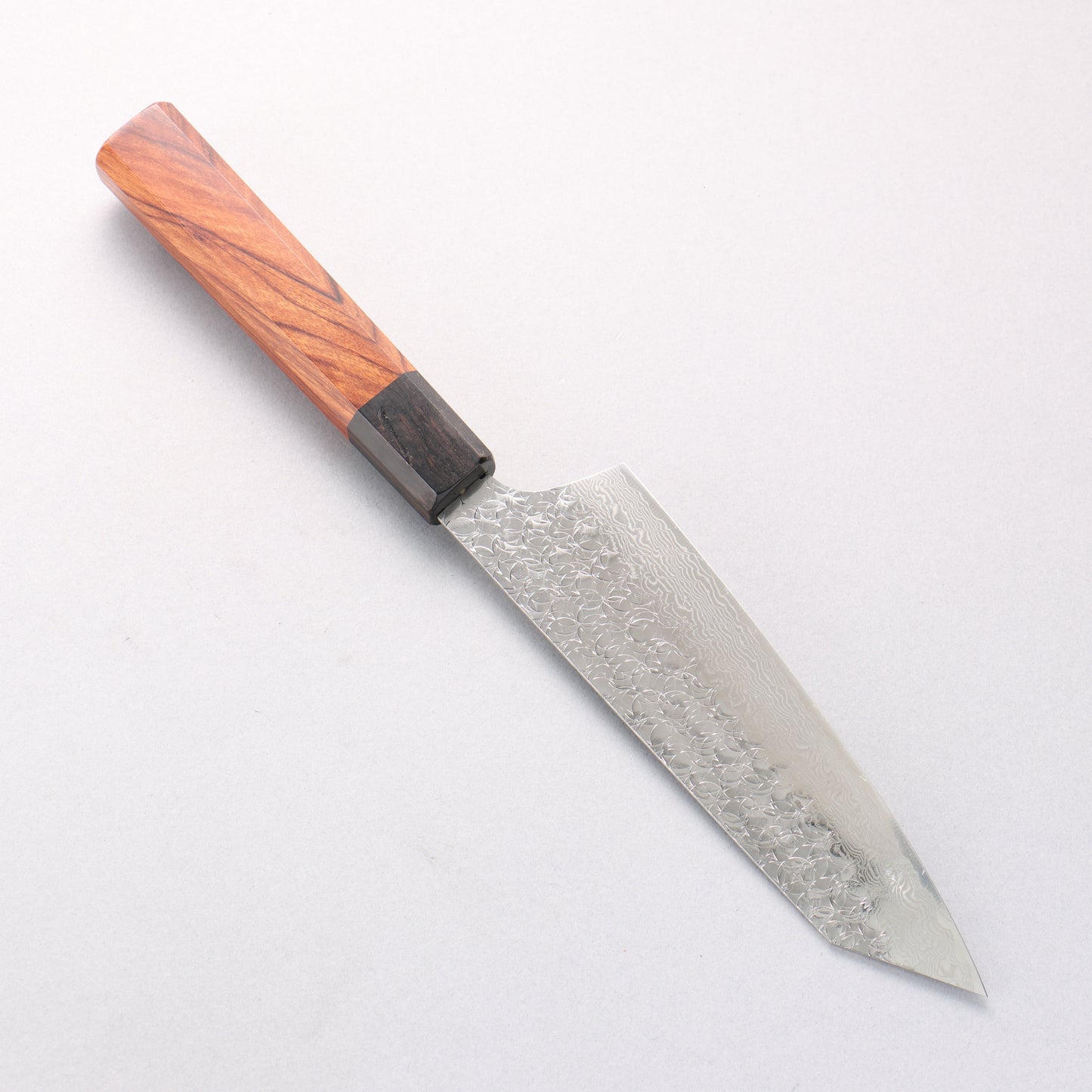 堺 孝行 SG2 ダマスカス 剣型三徳包丁 160mm 紫檀 (口輪：黒合板)柄 - 清助刃物
