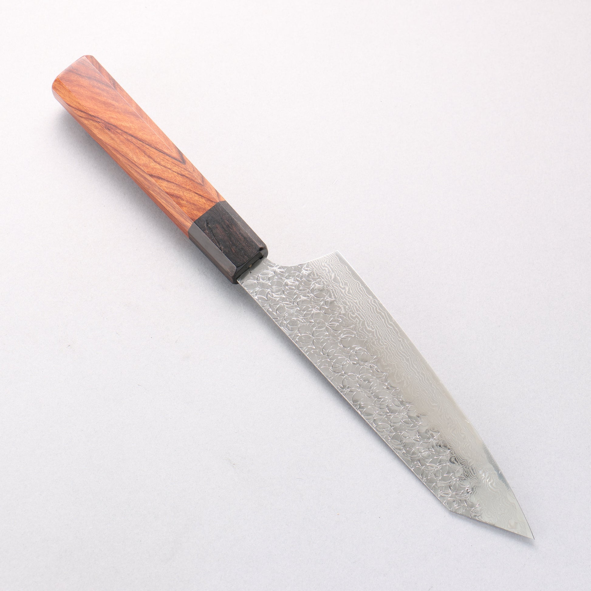 堺 孝行 SG2 ダマスカス 剣型三徳包丁 160mm 紫檀 (口輪：黒合板)柄 - 清助刃物