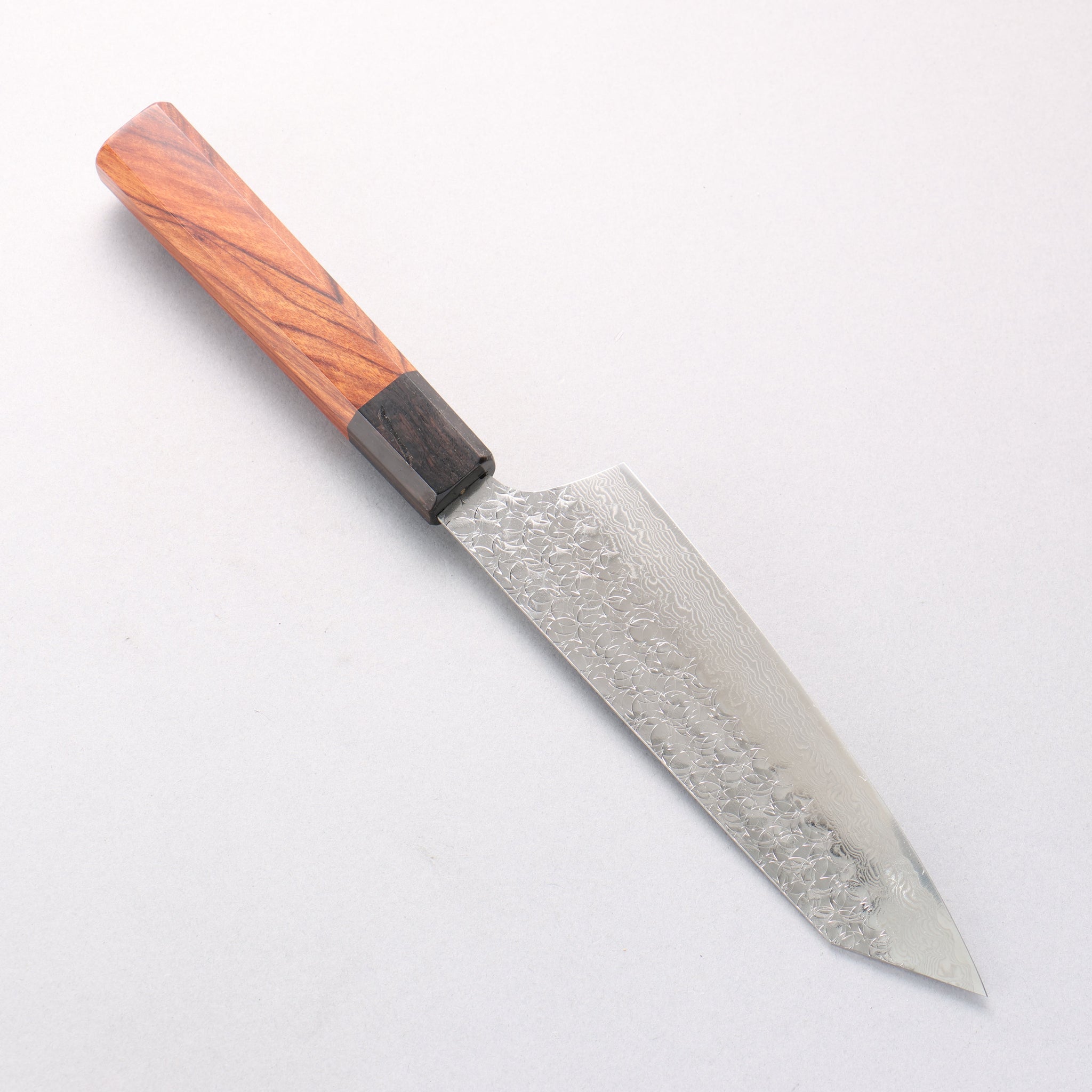 堺 孝行 SG2 ダマスカス 剣型三徳包丁 160mm 紫檀 (口輪：黒合板)柄 - 清助刃物