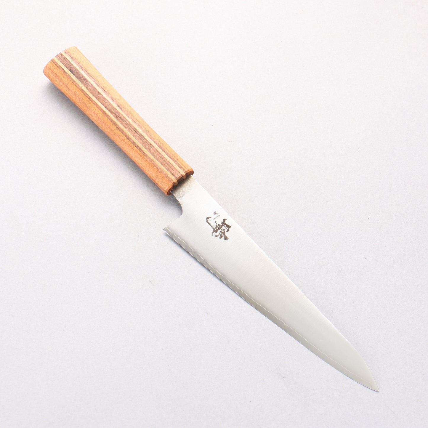 田中 誠貴 瞬（まじろ） 銀三鋼 ペティーナイフ 150mm 楓桜ウォルナット柄 - 清助刃物