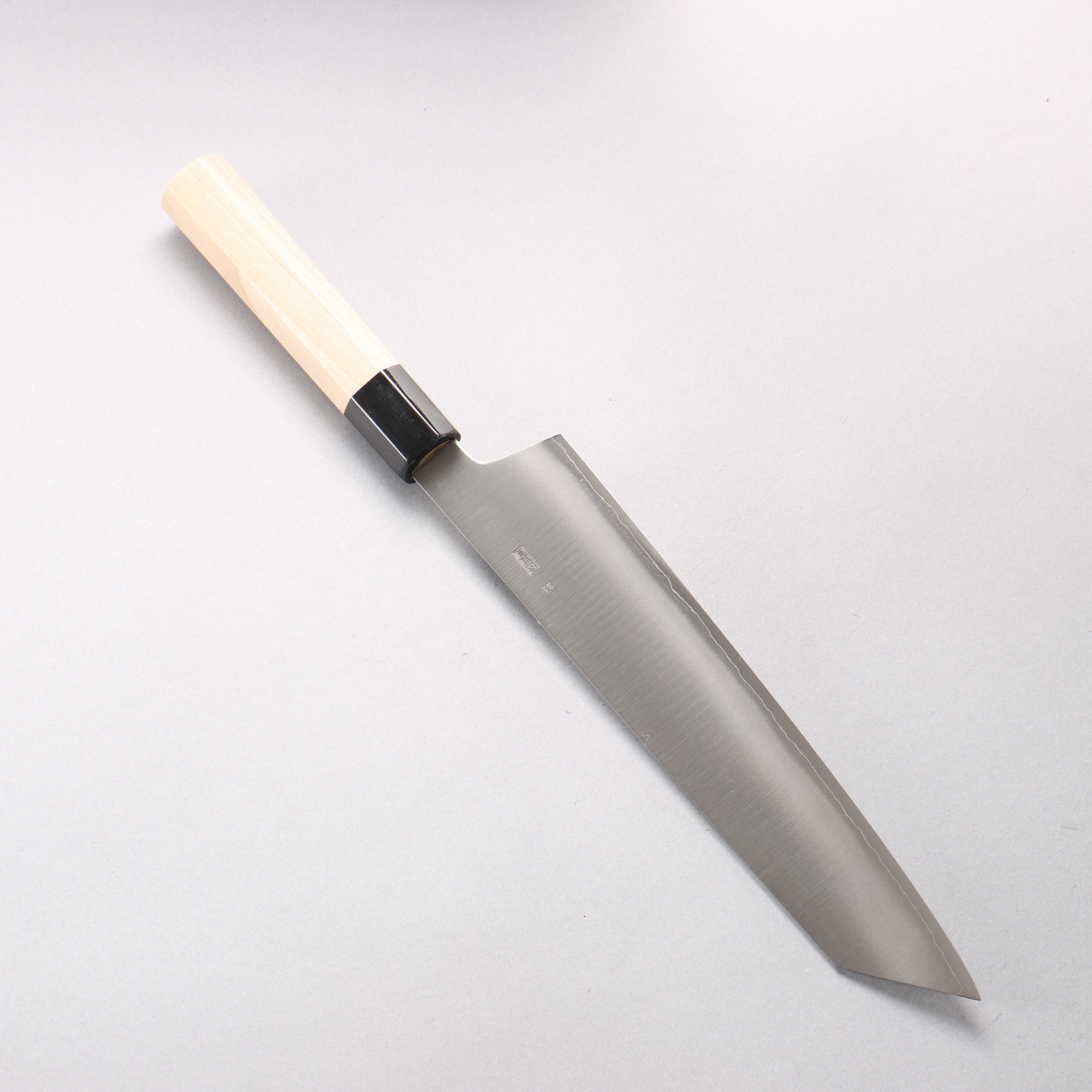 菊月 銀三鋼 暈し 切付牛刀包丁 240mm 朴柄 - 清助刃物