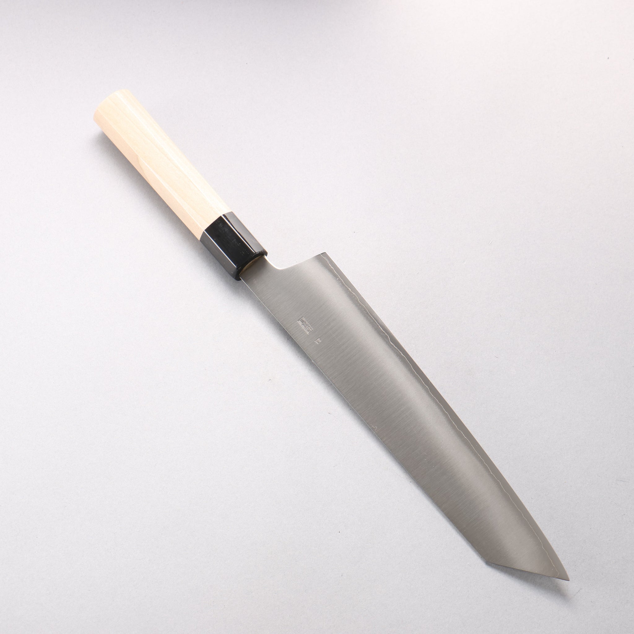 菊月 銀三鋼 暈し 切付牛刀包丁 240mm 朴柄 - 清助刃物