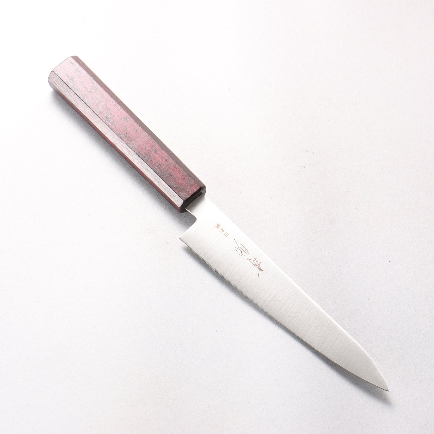 清助 SK-4鋼 ペティーナイフ 150mm 木（燦紫）柄