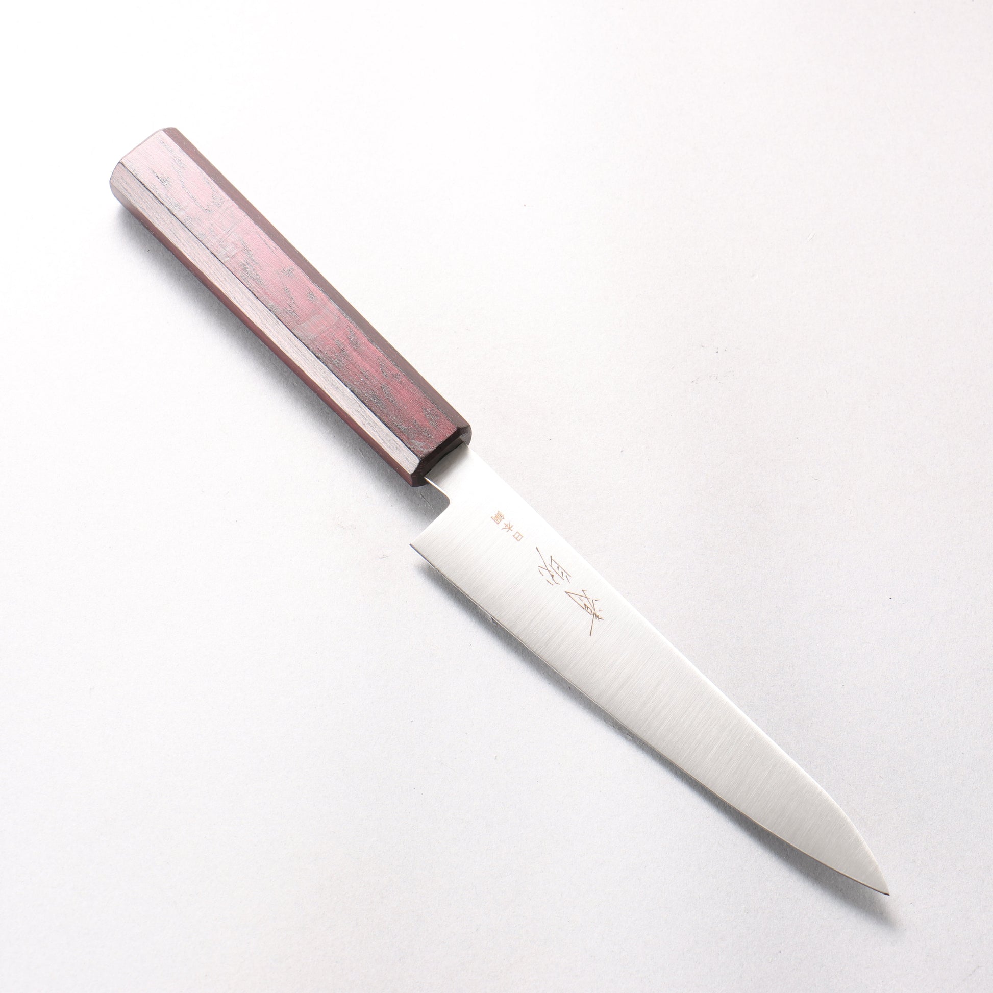 清助 SK-4鋼 ペティーナイフ 150mm 木（燦紫）柄