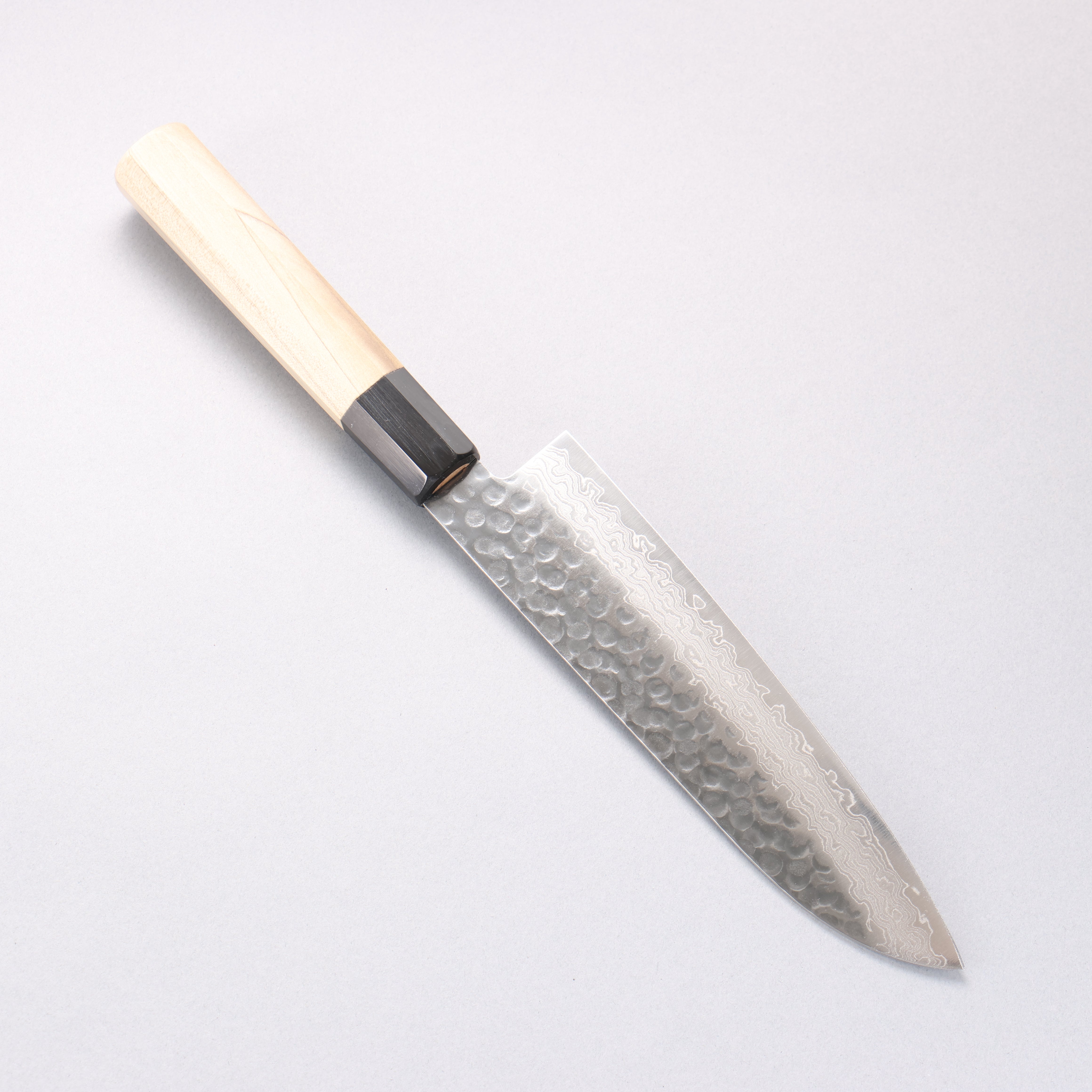 堺 孝行 AUS10 45層ダマスカス 三徳包丁 180mm 朴柄 - 清助刃物