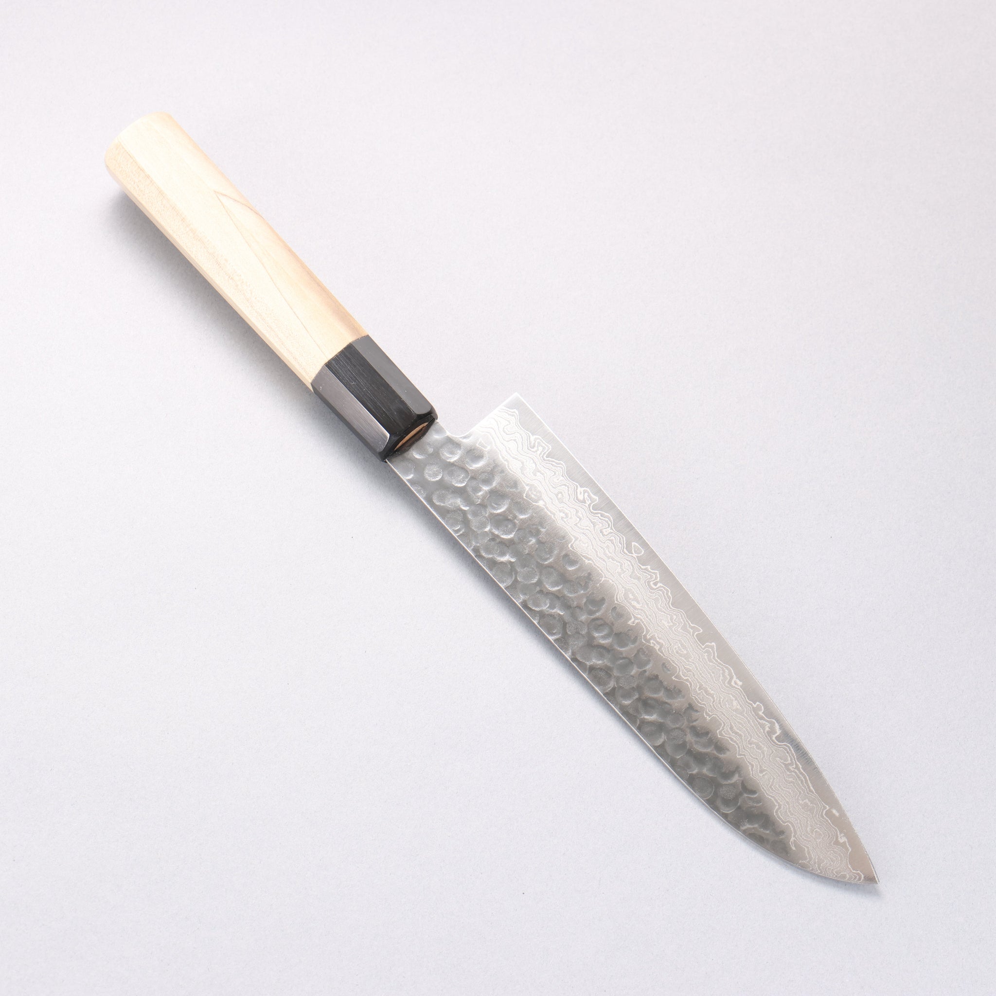 堺 孝行 AUS10 45層ダマスカス 三徳包丁 180mm 朴柄 - 清助刃物