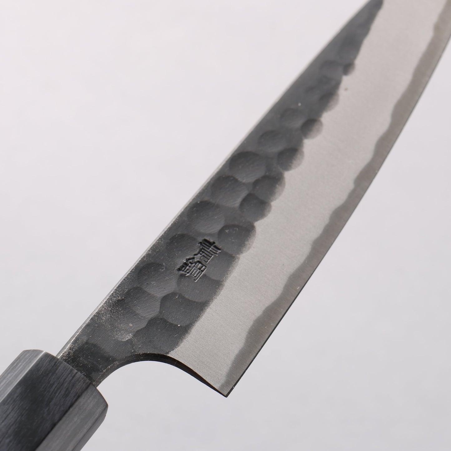 山本 直 青スーパー鋼 黒打 鎚目(丸) ペティーナイフ 135mm 楓(樹脂含浸)柄