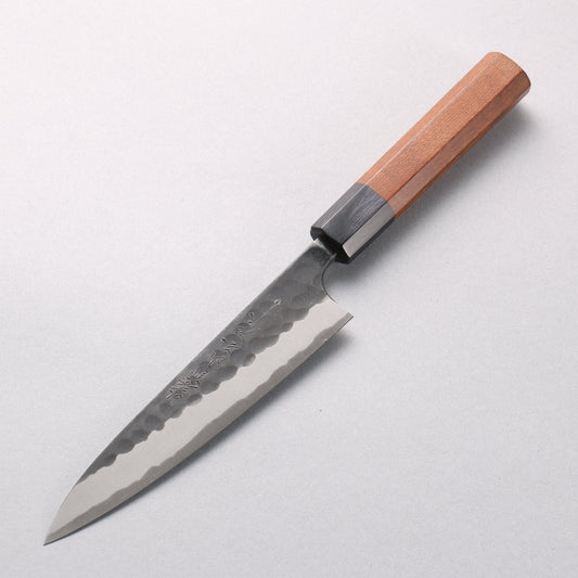 山本 直 青スーパー鋼 黒打 鎚目(丸) ペティーナイフ 150mm 楓(樹脂含浸)柄 - 清助刃物