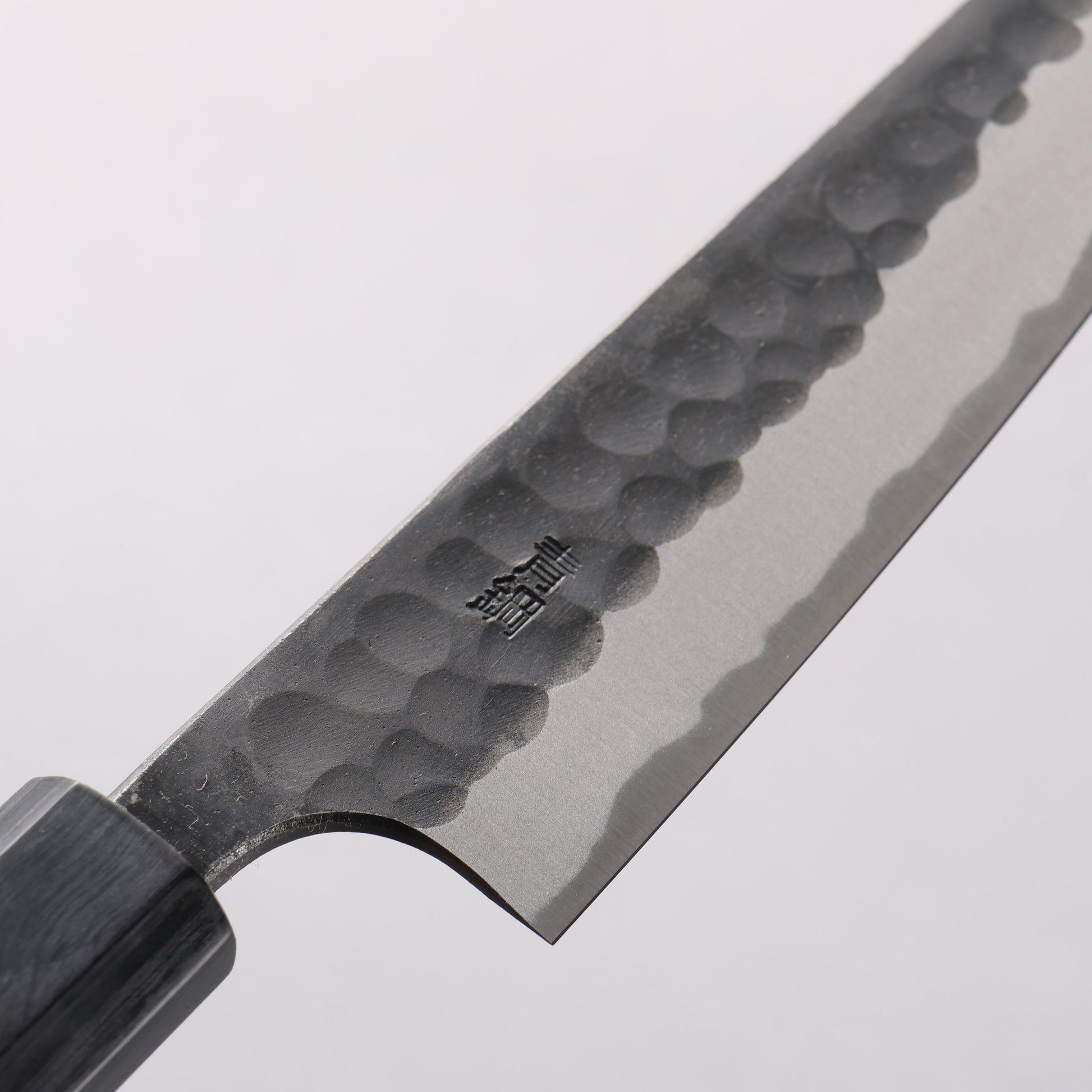 山本 直 青スーパー鋼 黒打 鎚目(丸) ペティーナイフ 150mm 楓(樹脂含浸)柄