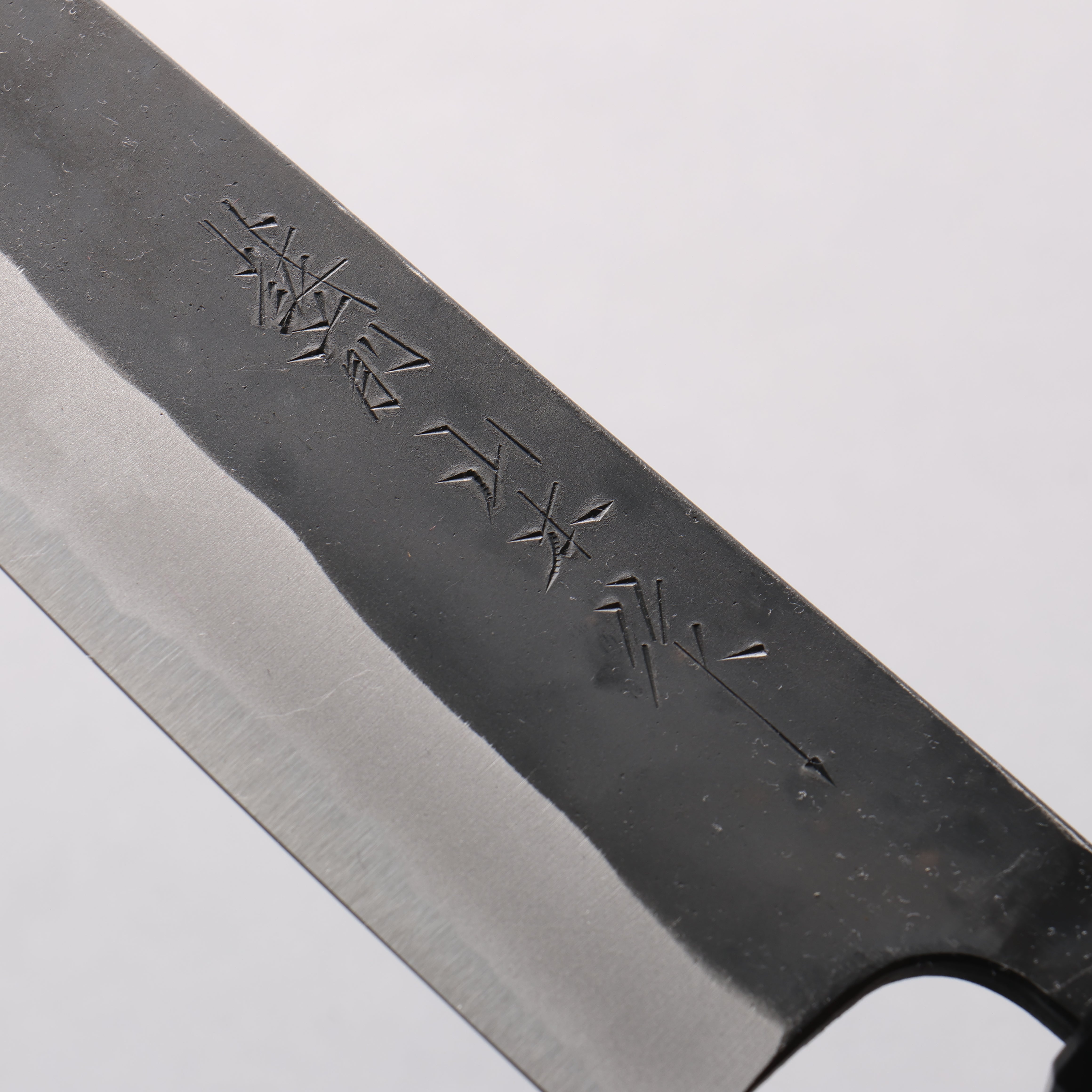 山本 直 白ニ鋼 黒仕上げ 三徳包丁 170mm ウォルナット柄 - 清助刃物
