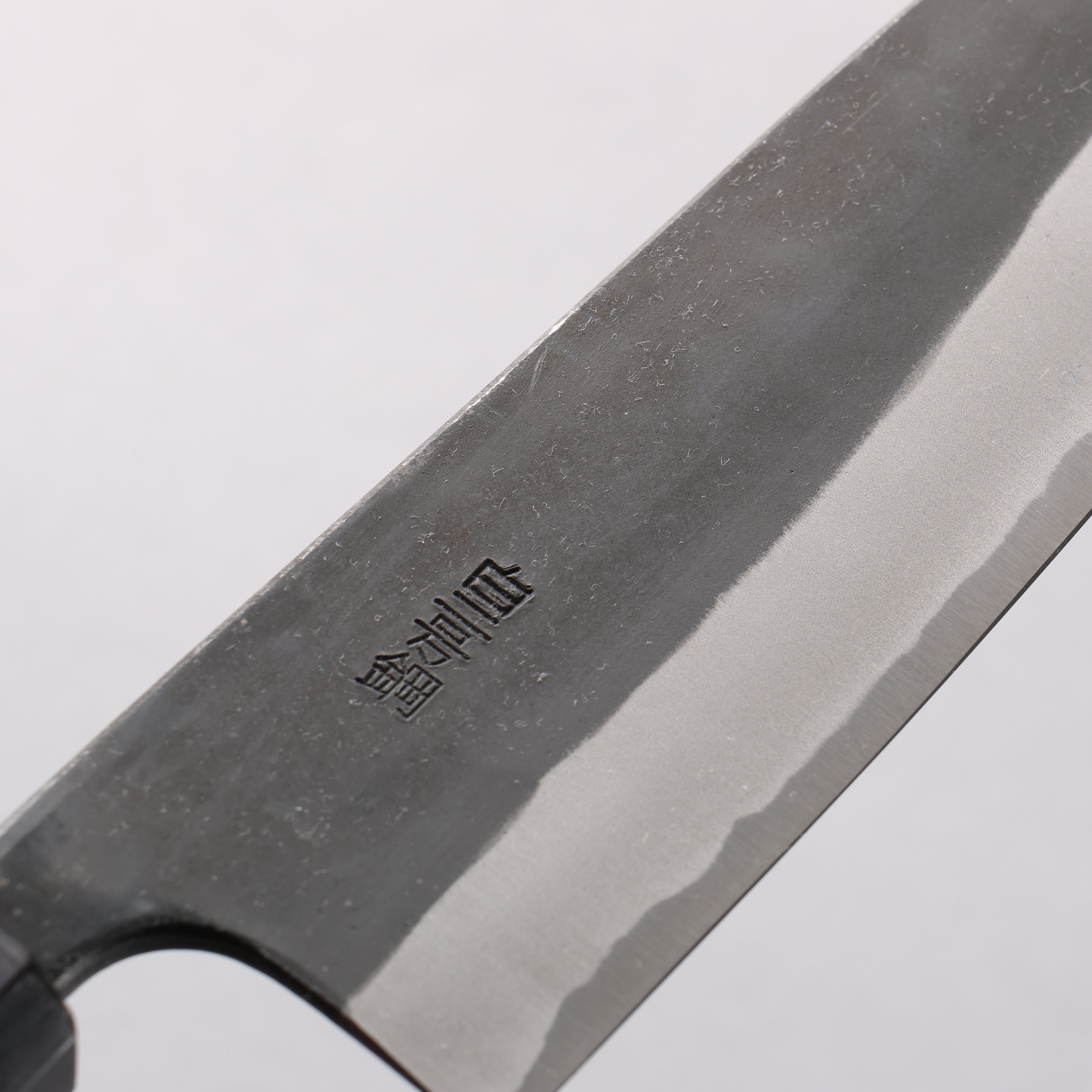 山本 直 白ニ鋼 黒仕上げ 三徳包丁 170mm ウォルナット柄 - 清助刃物