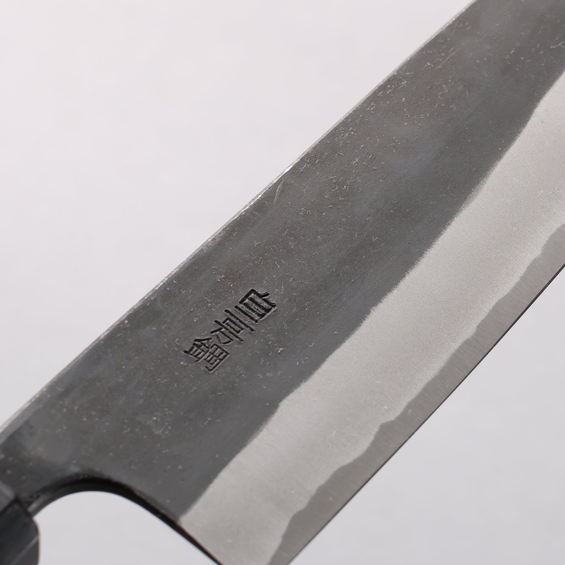 山本 直 白ニ鋼 黒仕上げ 三徳包丁 170mm ウォルナット柄